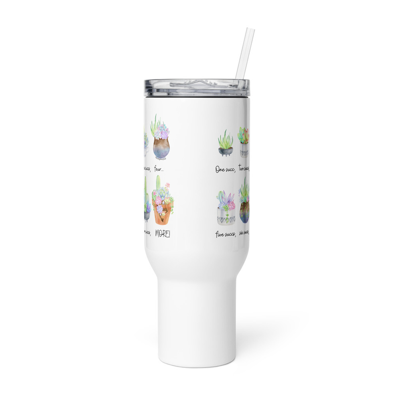 Endless Succs Travel Mug — Stainless Steel Succulent Mug