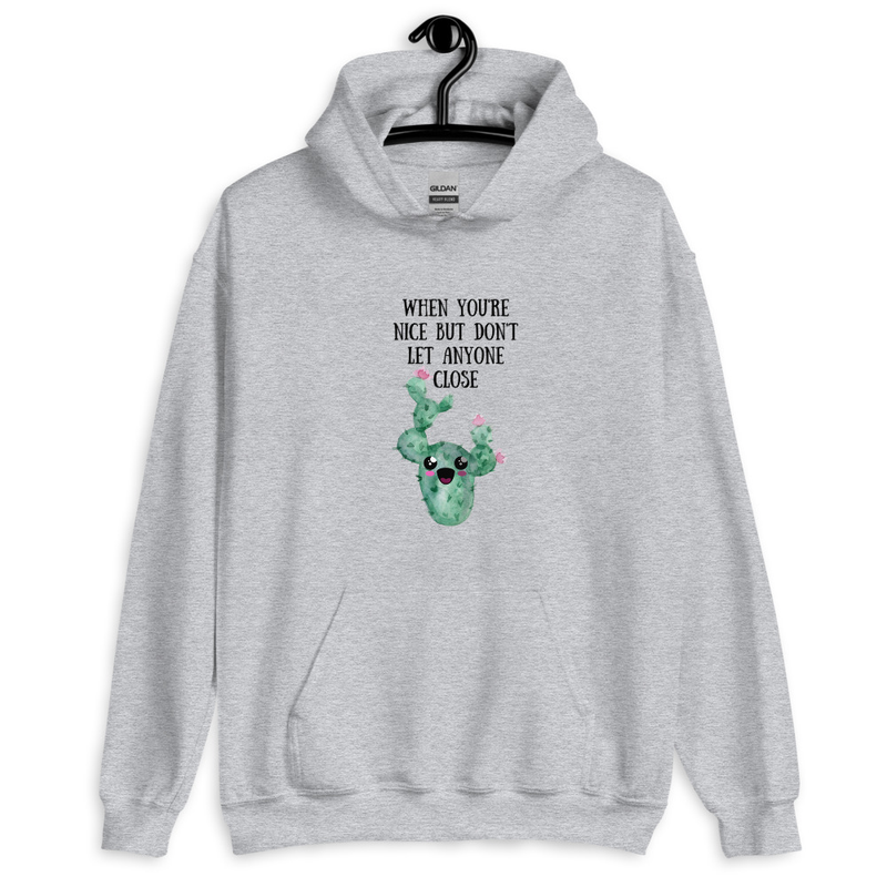 The Prickly Sweet Hoodie — Cozy Cactus Sweatshirt for Plant Lovers
