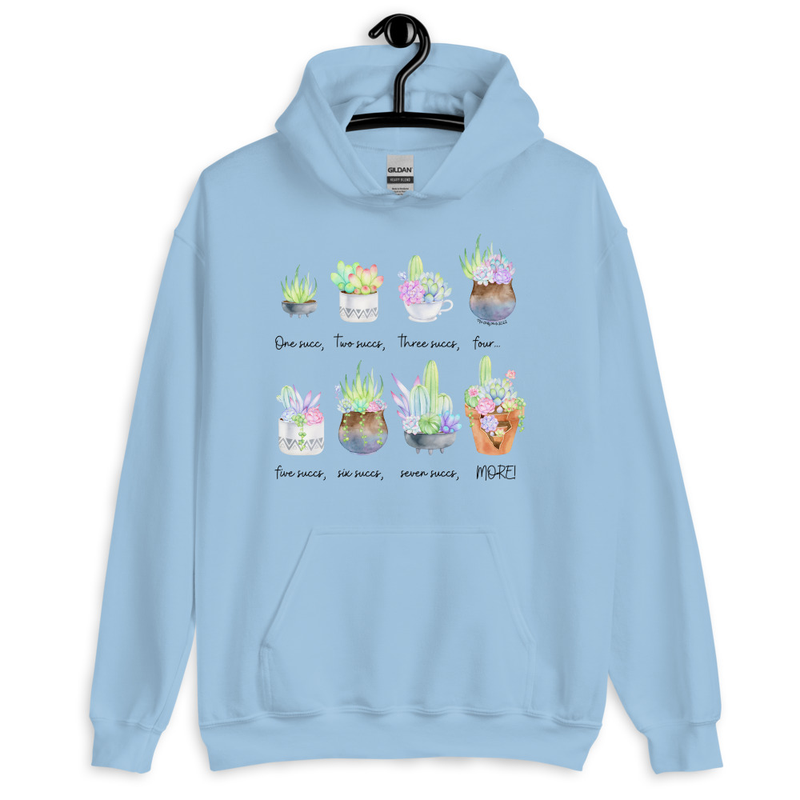 Endless Succs Hoodie — Cozy Succulent Sweatshirt