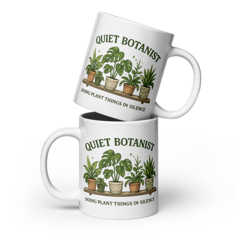 Quiet Botanist Mug | Botanical Coffee Mug for Introverted Plant Lovers
