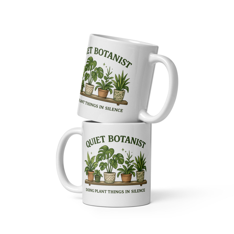 Quiet Botanist Mug | Botanical Coffee Mug for Introverted Plant Lovers
