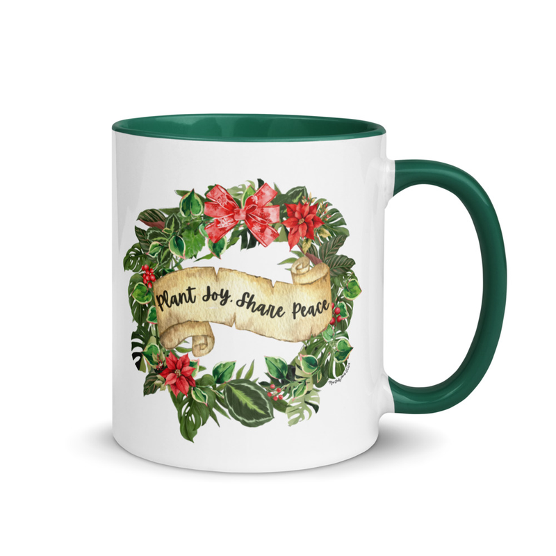 Peaceful Blooms Mug with Color Inside