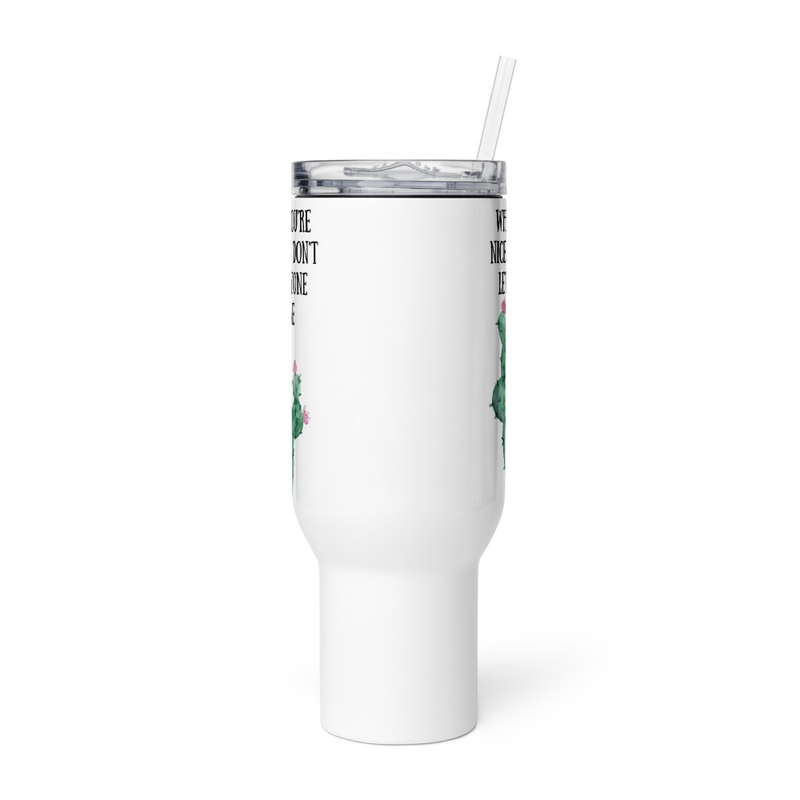 The Prickly Sweet Travel Mug — Stainless Steel Cactus Cup