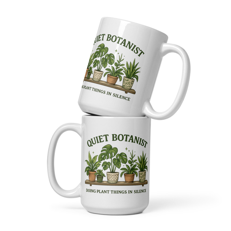 Quiet Botanist Mug | Botanical Coffee Mug for Introverted Plant Lovers