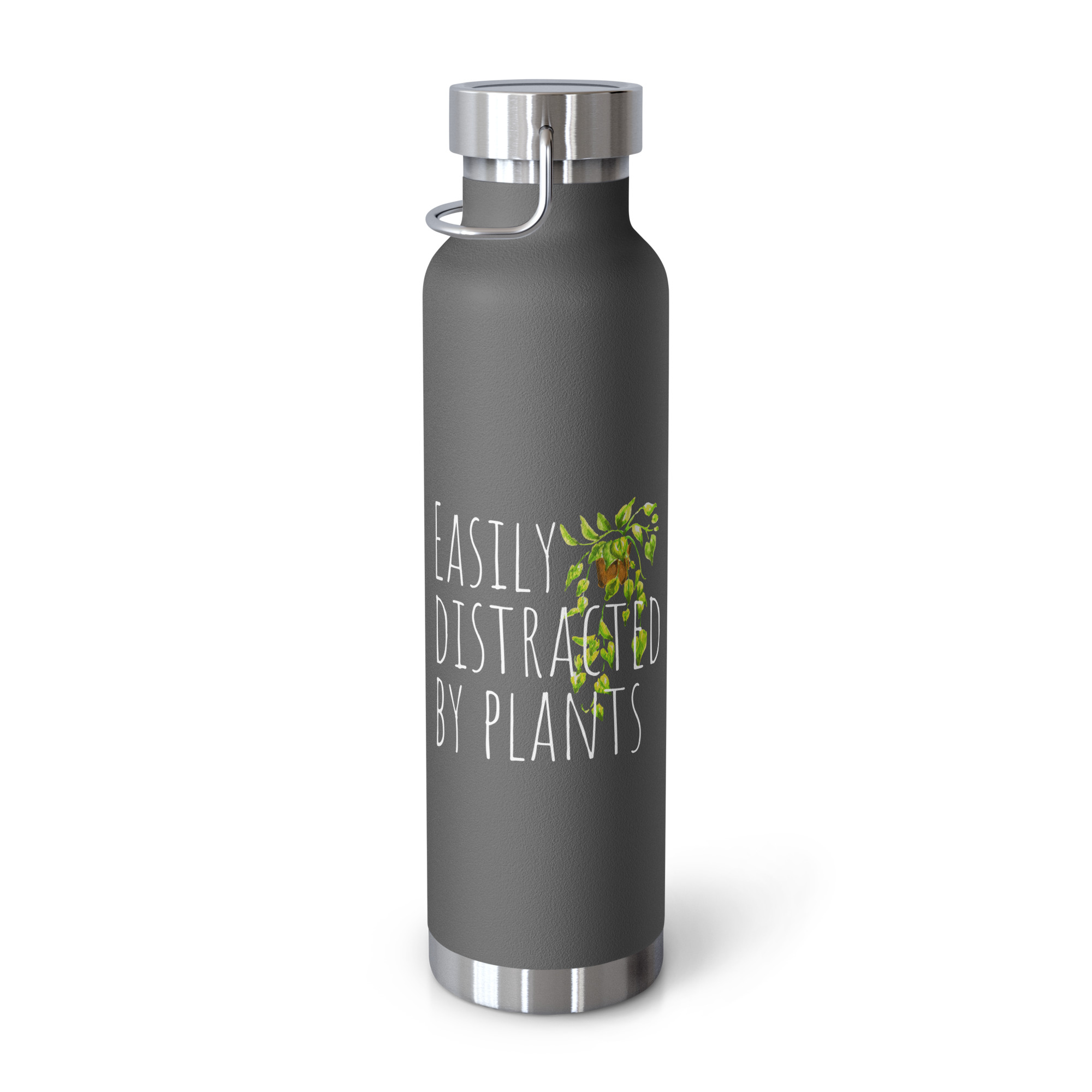 Easily Distracted by Plants Copper Vacuum Insulated Bottle