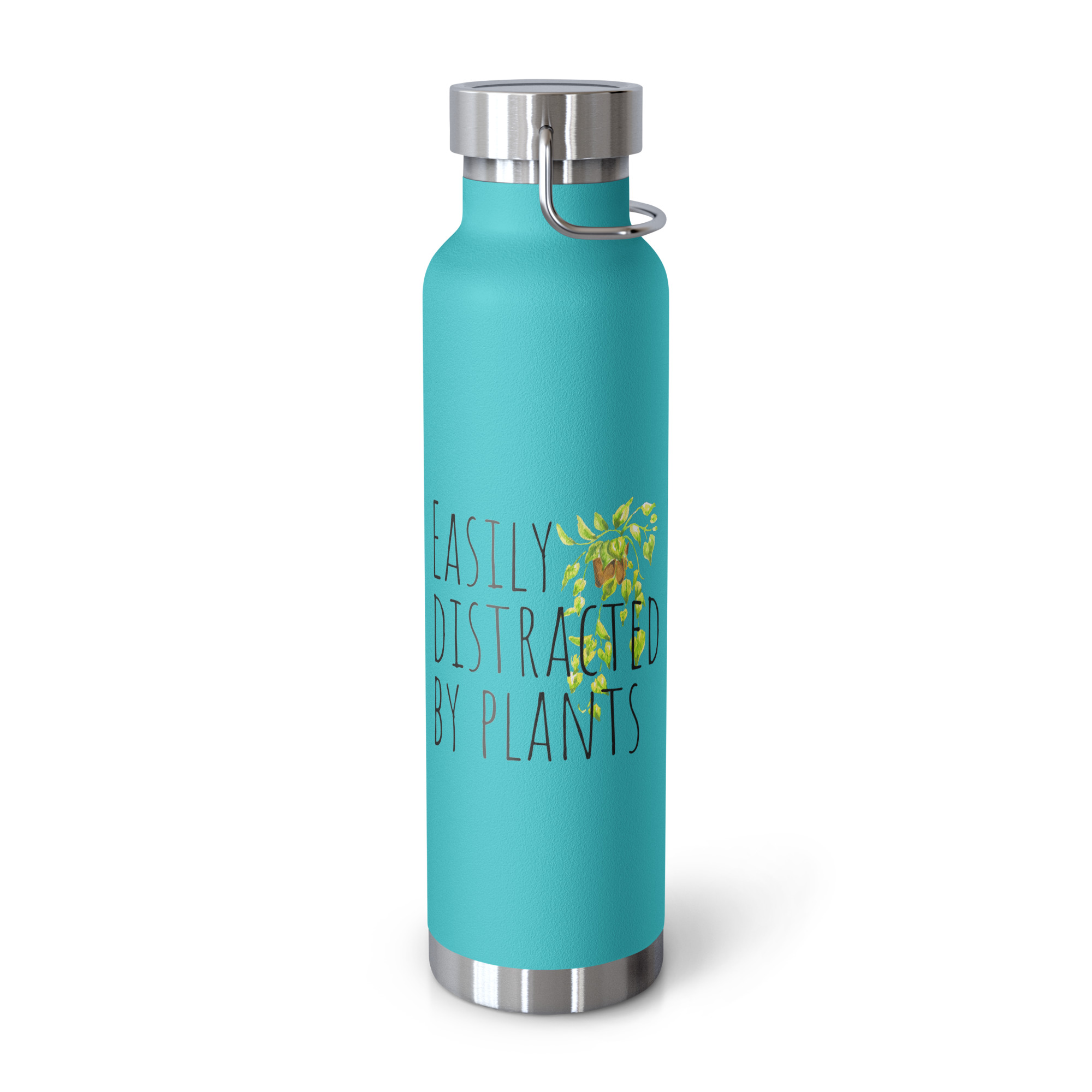 Easily Distracted by Plants Copper Vacuum Insulated Bottle
