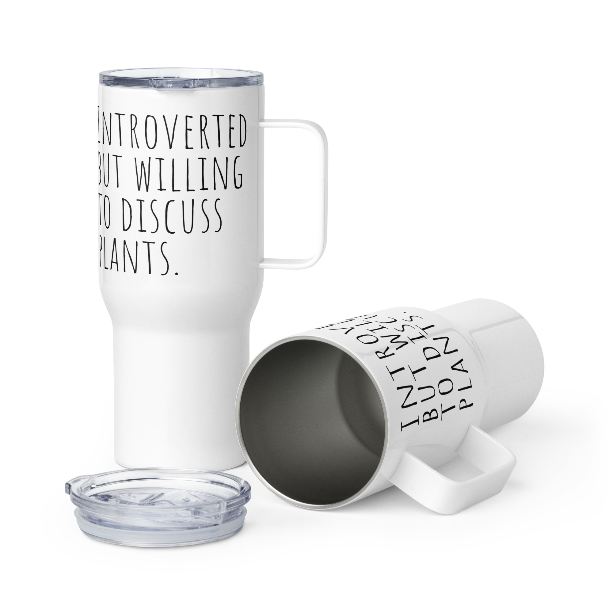 The Quiet Botanist Travel Mug — Stainless Steel Insulated Cup for Plant Lovers