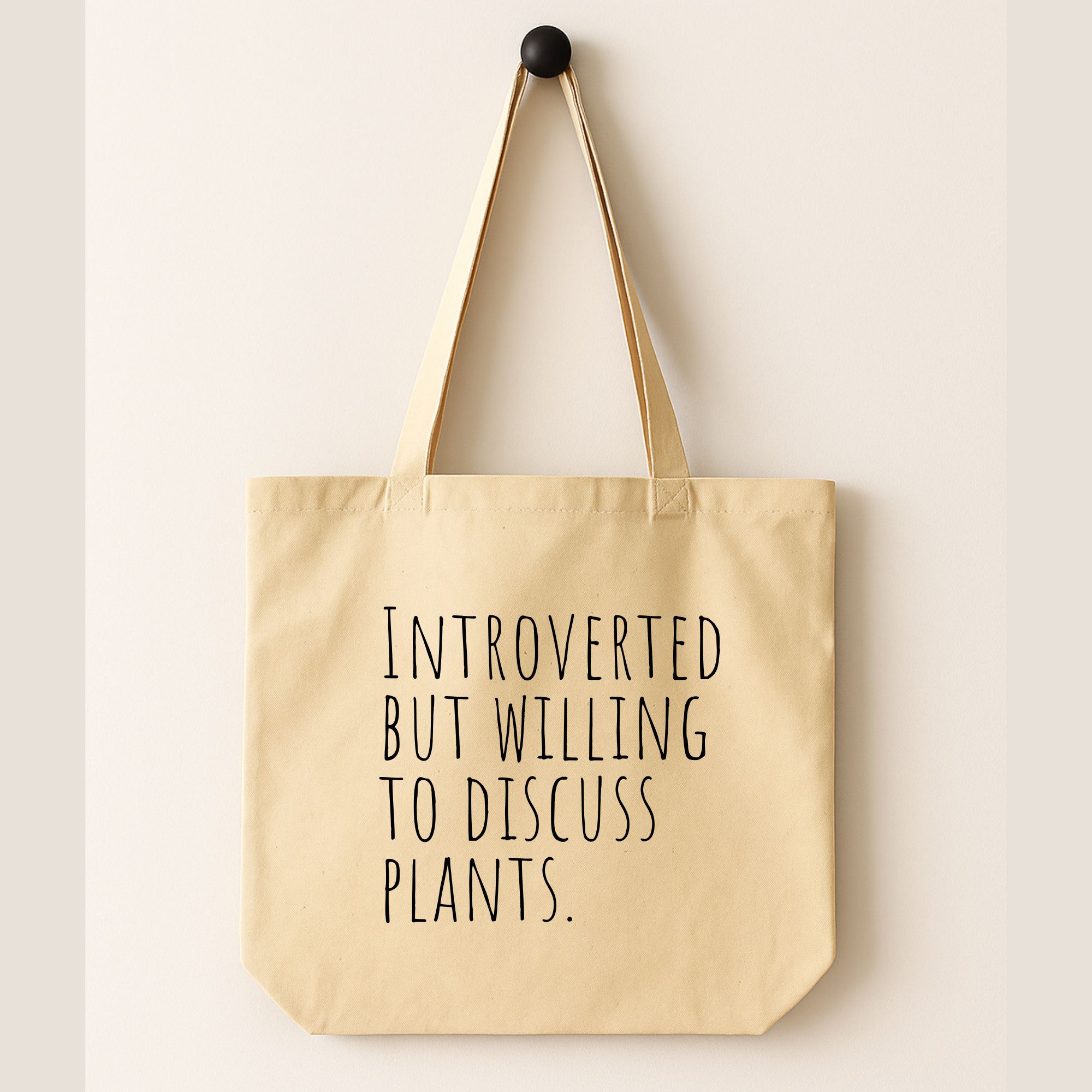 The Quiet Botanist Tote — Eco-Friendly Reusable Bag for Plant Lovers