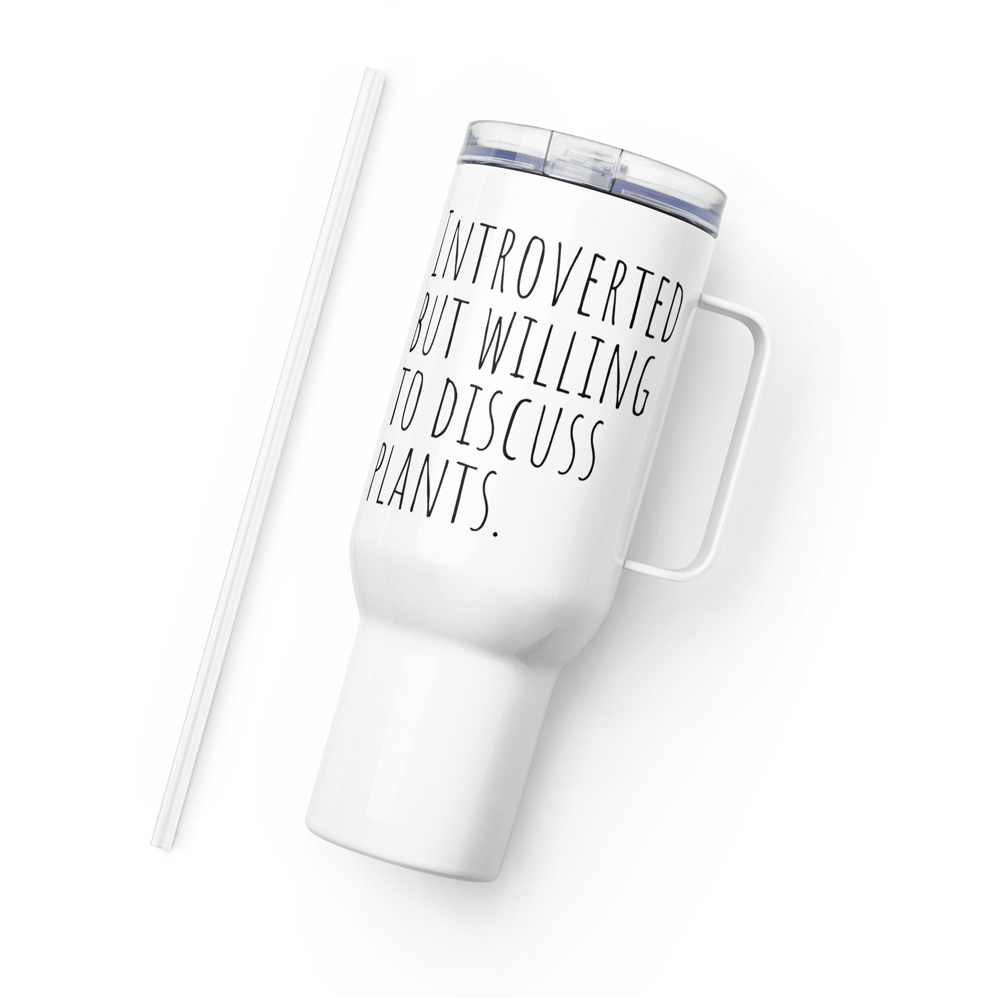 The Quiet Botanist Travel Mug — Stainless Steel Insulated Cup for Plant Lovers