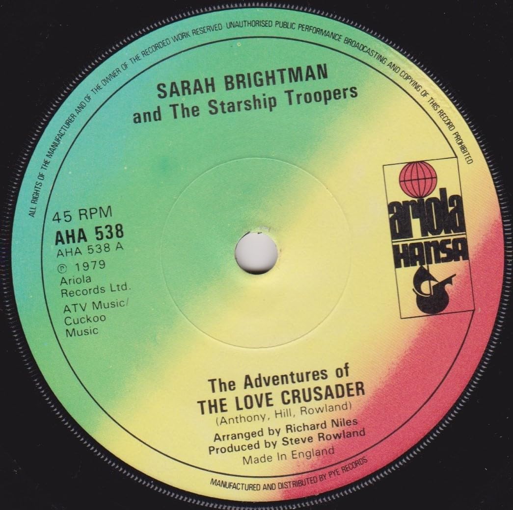 Sarah Brightman and The Starship Troopers - The Adventures of the Love Crusader (Ariola 1979) 7" vinyl single VG/-
