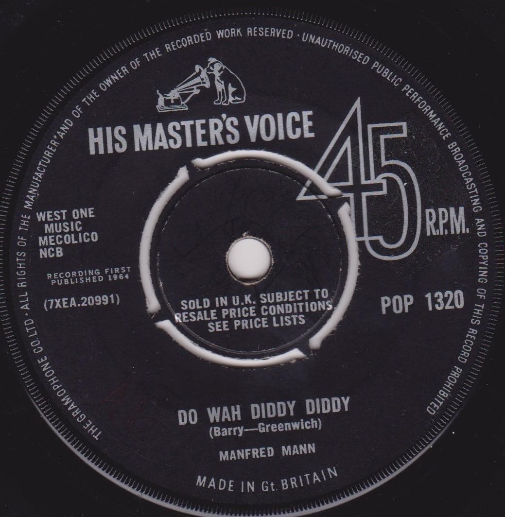 Manfred Mann ‎– Do Wah Diddy Diddy (HMV 1964) 7" vinyl single VG/-