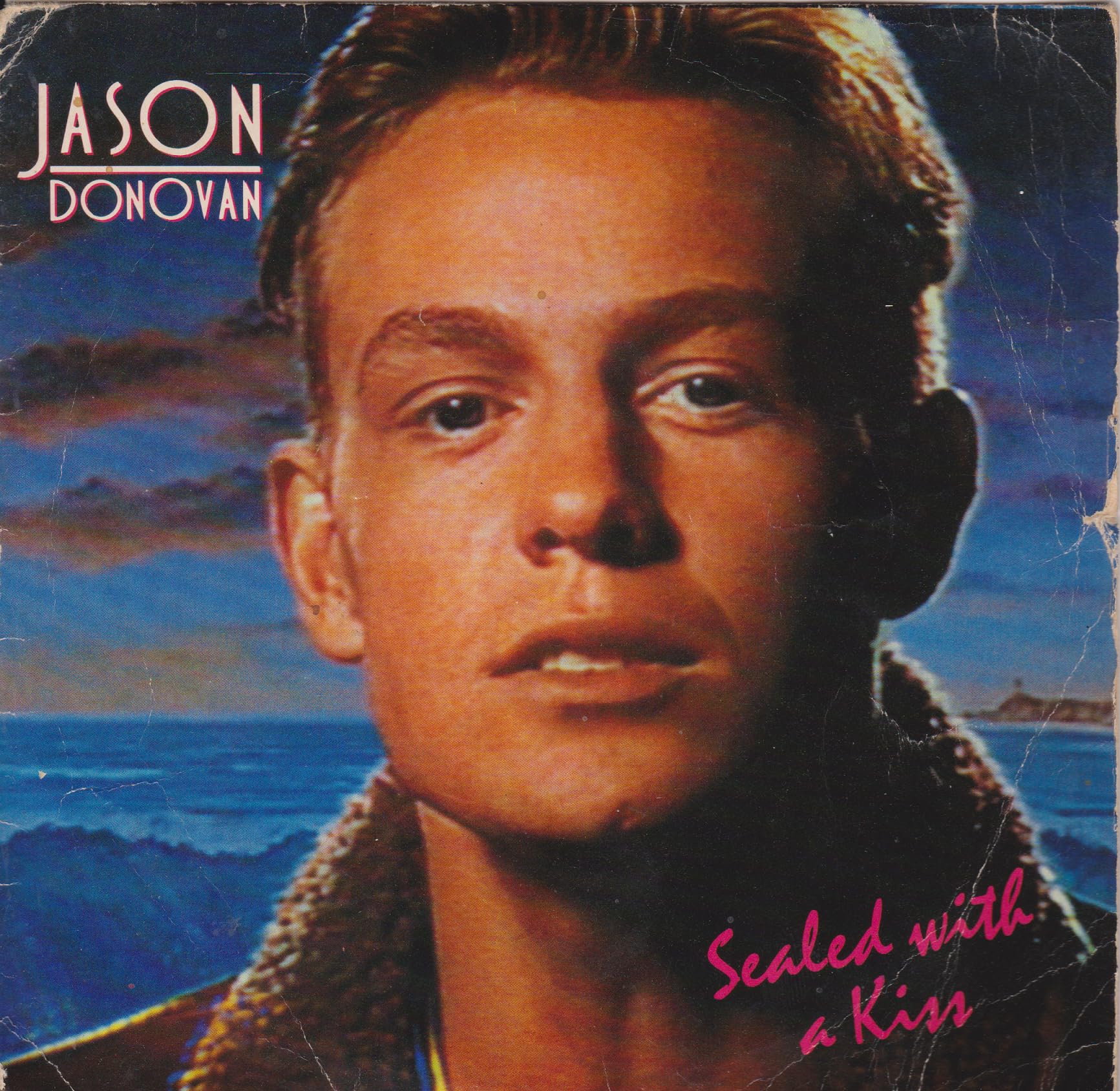 Jason Donovan – Sealed With A Kiss (PWL 1989) 7" vinyl P/S single VG/G+