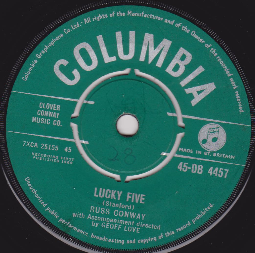 Russ Conway – Lucky Five (Columbia 1960) 7" vinyl single VG/-