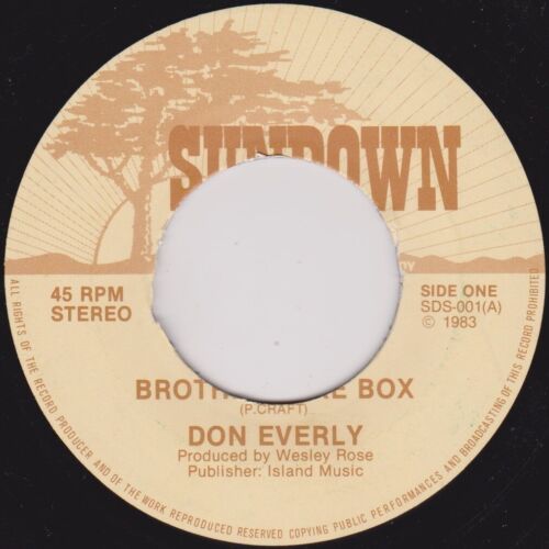Don Everly – Brother Juke Box (Sundown 1985) 7" vinyl single US VG/- jukebox
