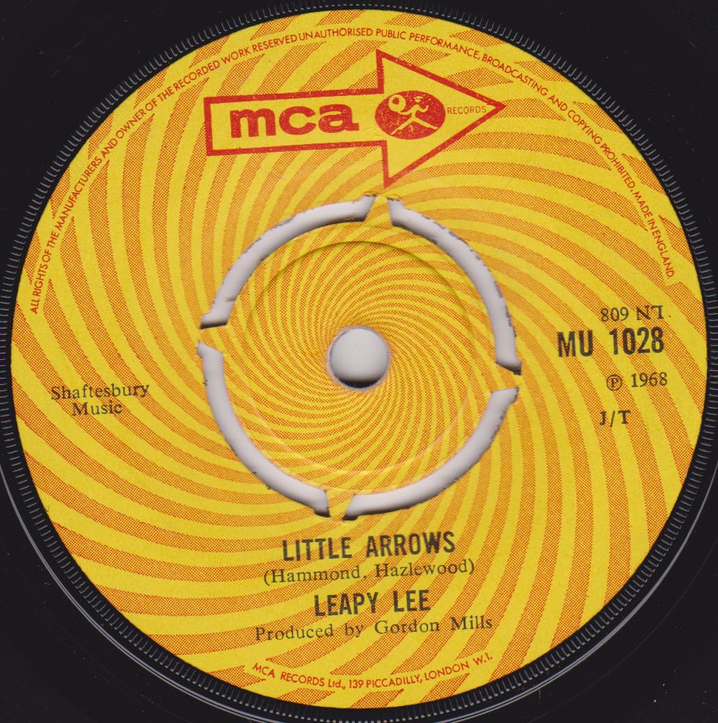 Leapy Lee – Little Arrows (MCA 1968) 7" vinyl single VG/-