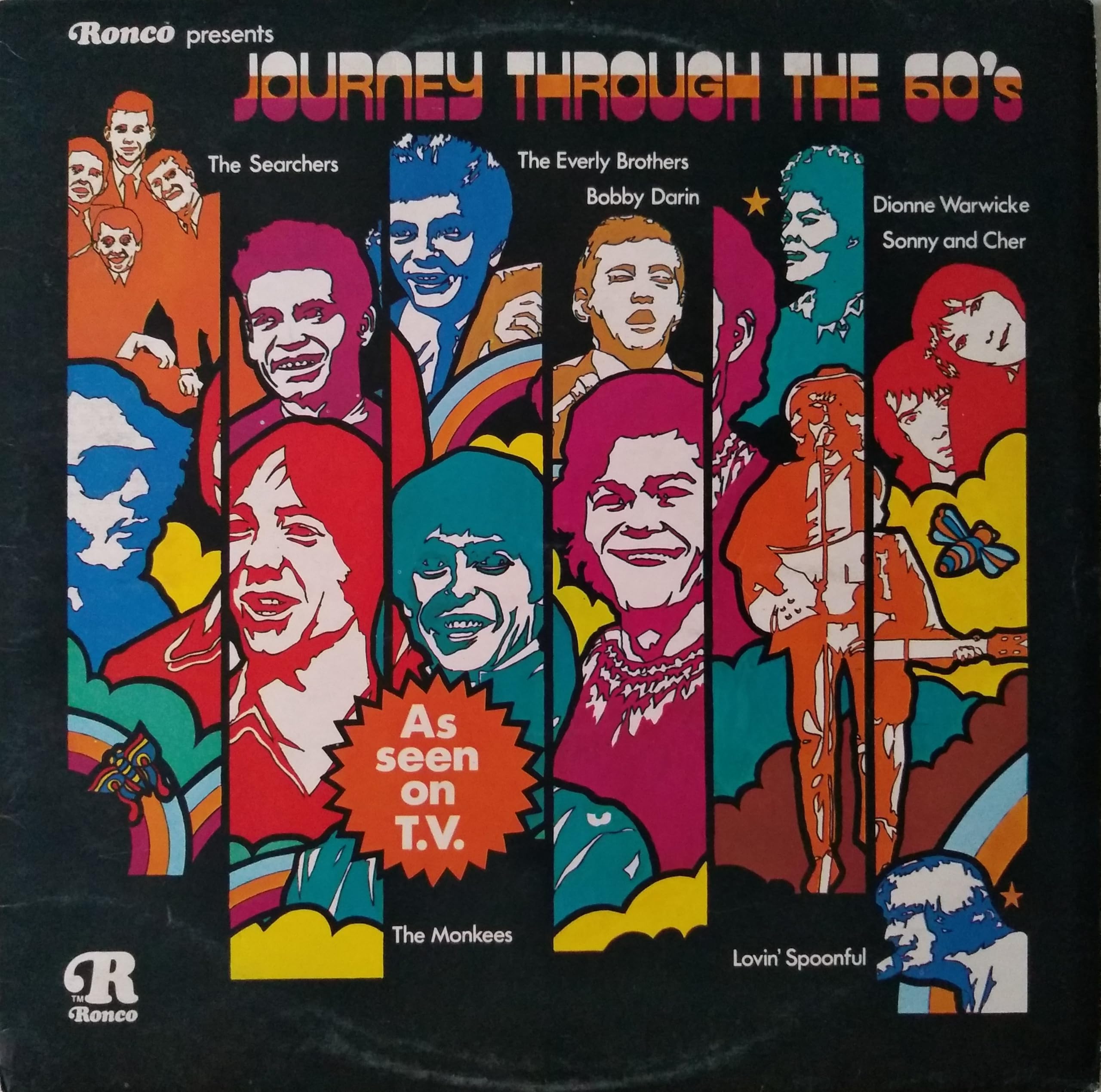 Various – Journey Through The 60's (Ronco 1974) 12" vinyl LP VG/VG