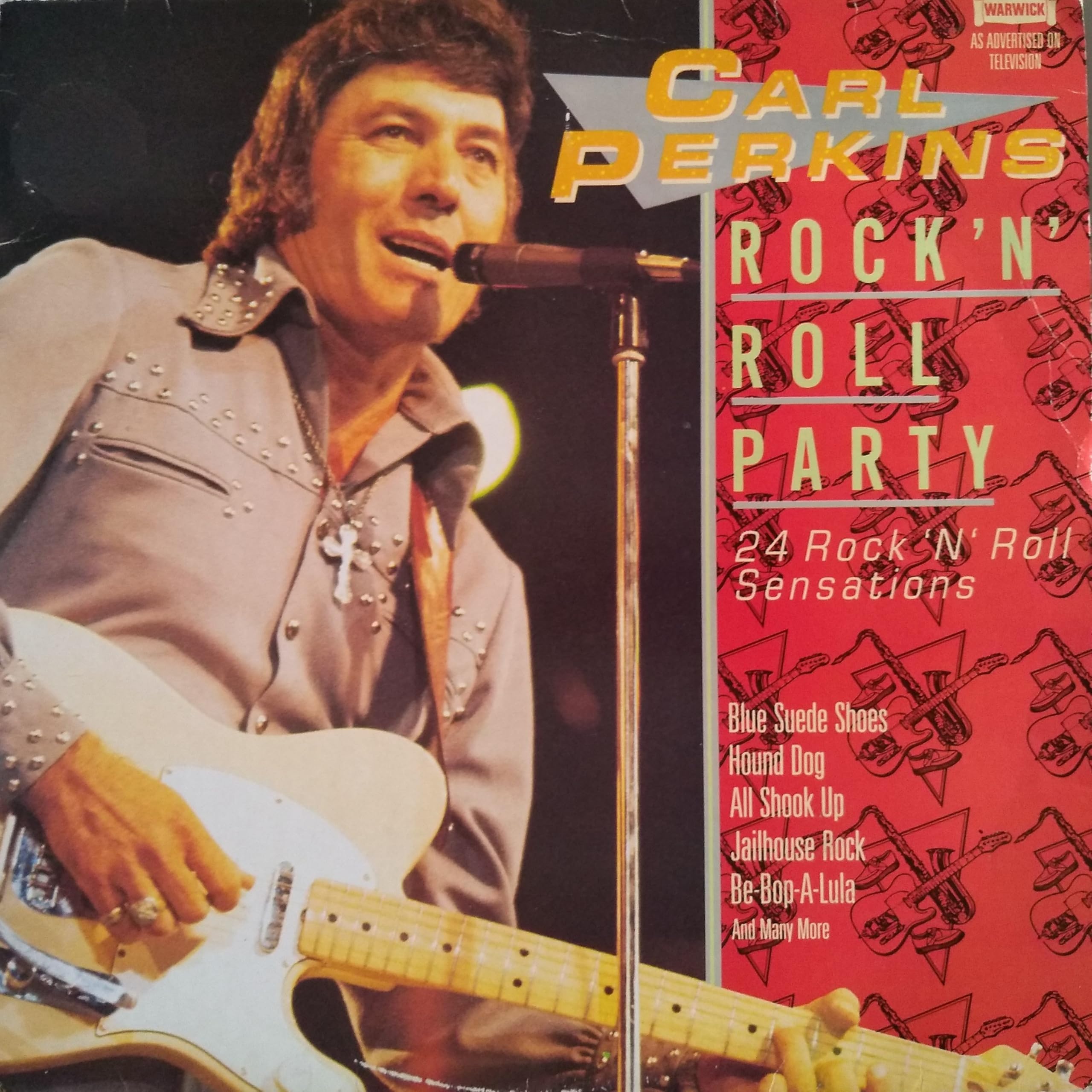 Carl Perkins - Rock 'N Roll Party (Warwick 1984) 12" vinyl LP VG/VG