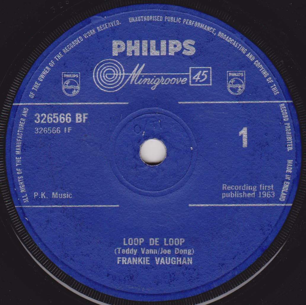 Frankie Vaughan - Loop De Loop (Philips 1963) 7" vinyl single VG/-