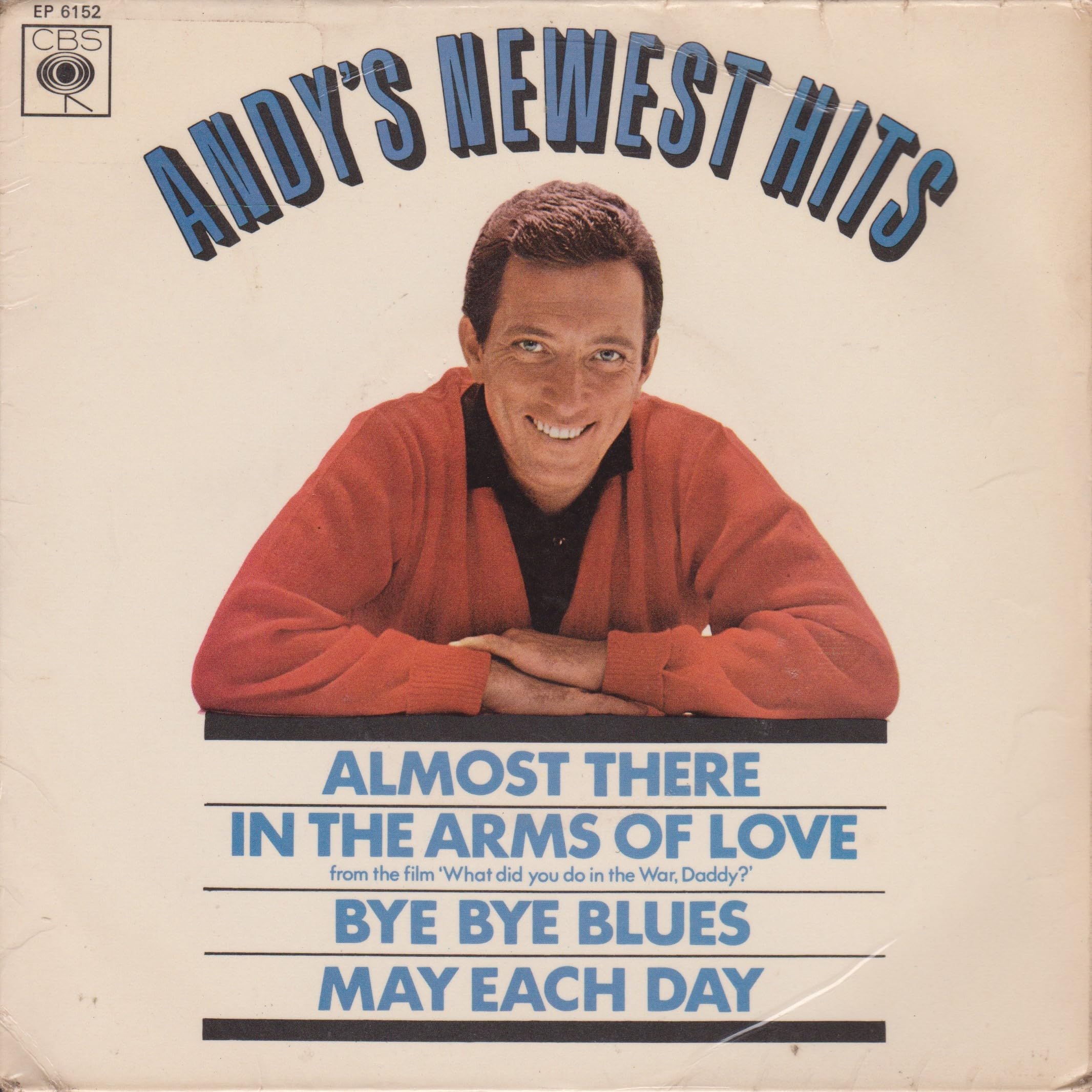 Andy Williams – Andy's Newest Hits (CBS 1966) 7" vinyl EP VG/VG