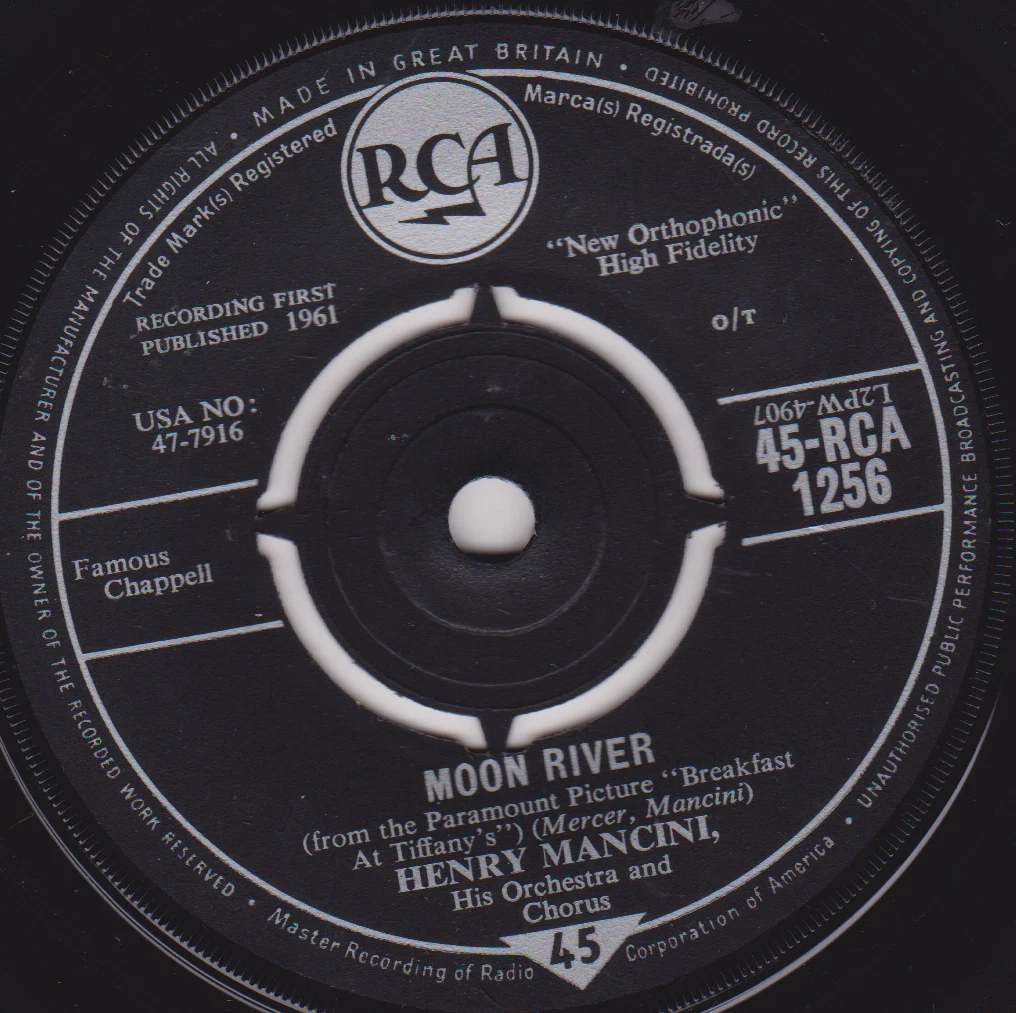 Henry Mancini – Moon River (RCA 1961) 7" vinyl single VG/-