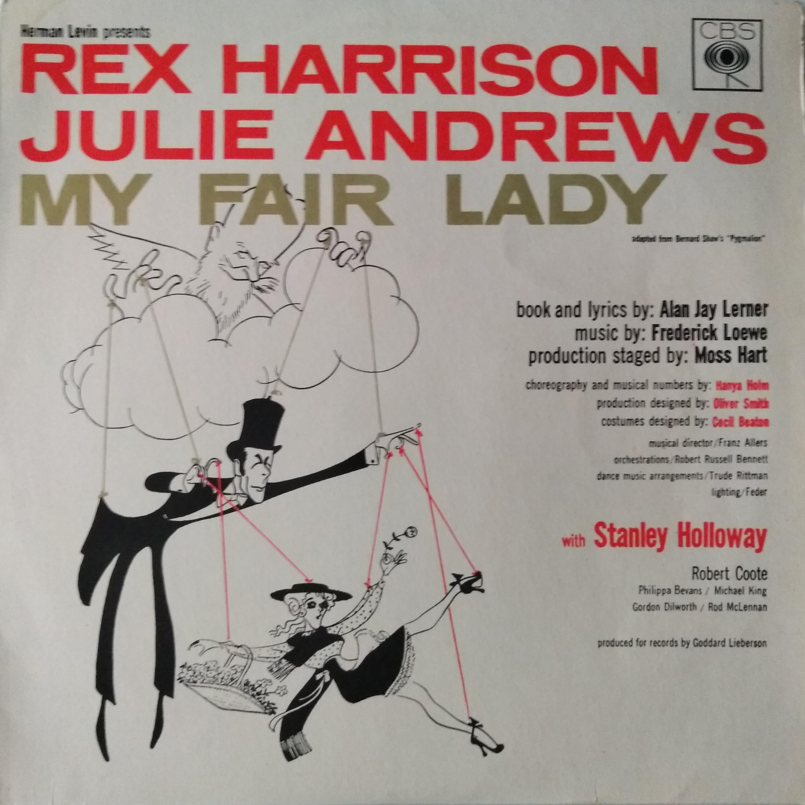 Rex Harrison, Julie Andrews ‎– My Fair Lady Original Soundtrack (CBS) 12" vinyl LP VG/VG