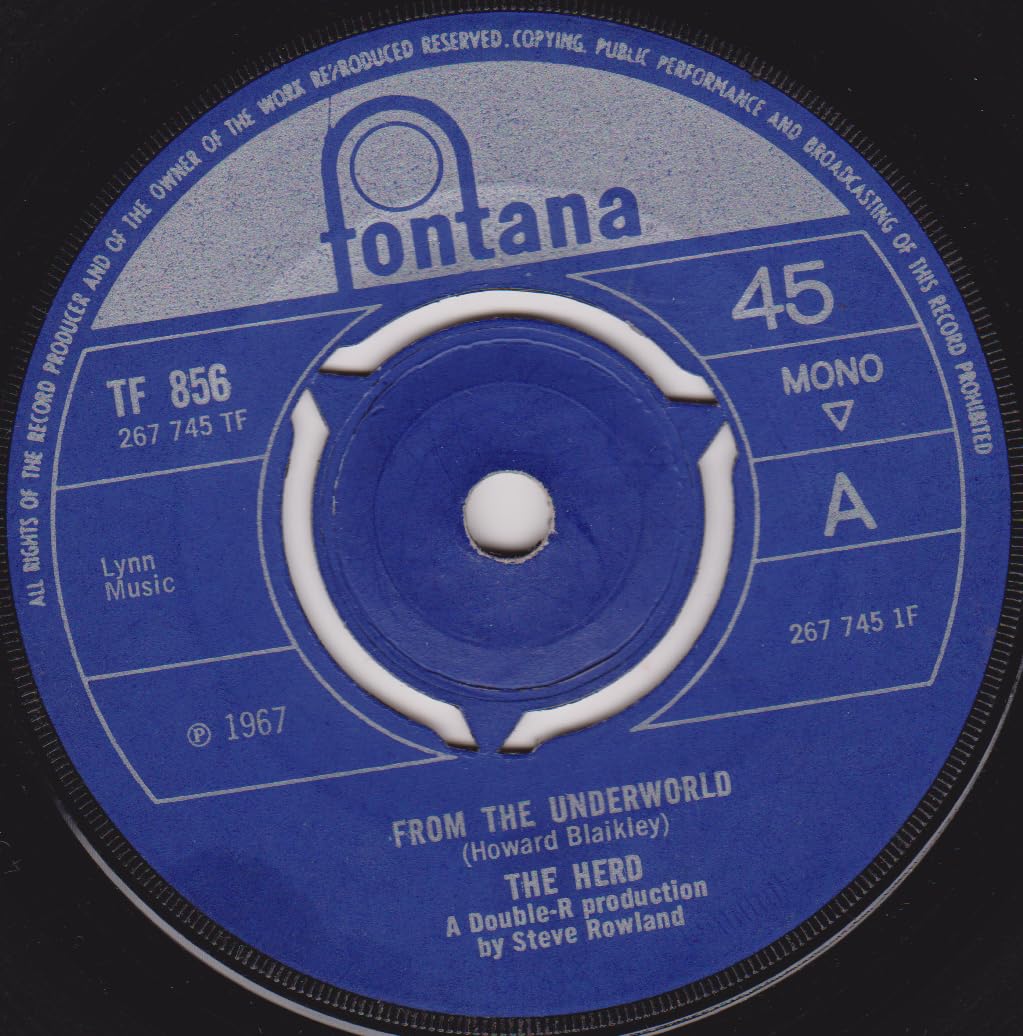 The Herd – From The Underworld (Fontana 1967) 7" vinyl single VG/-