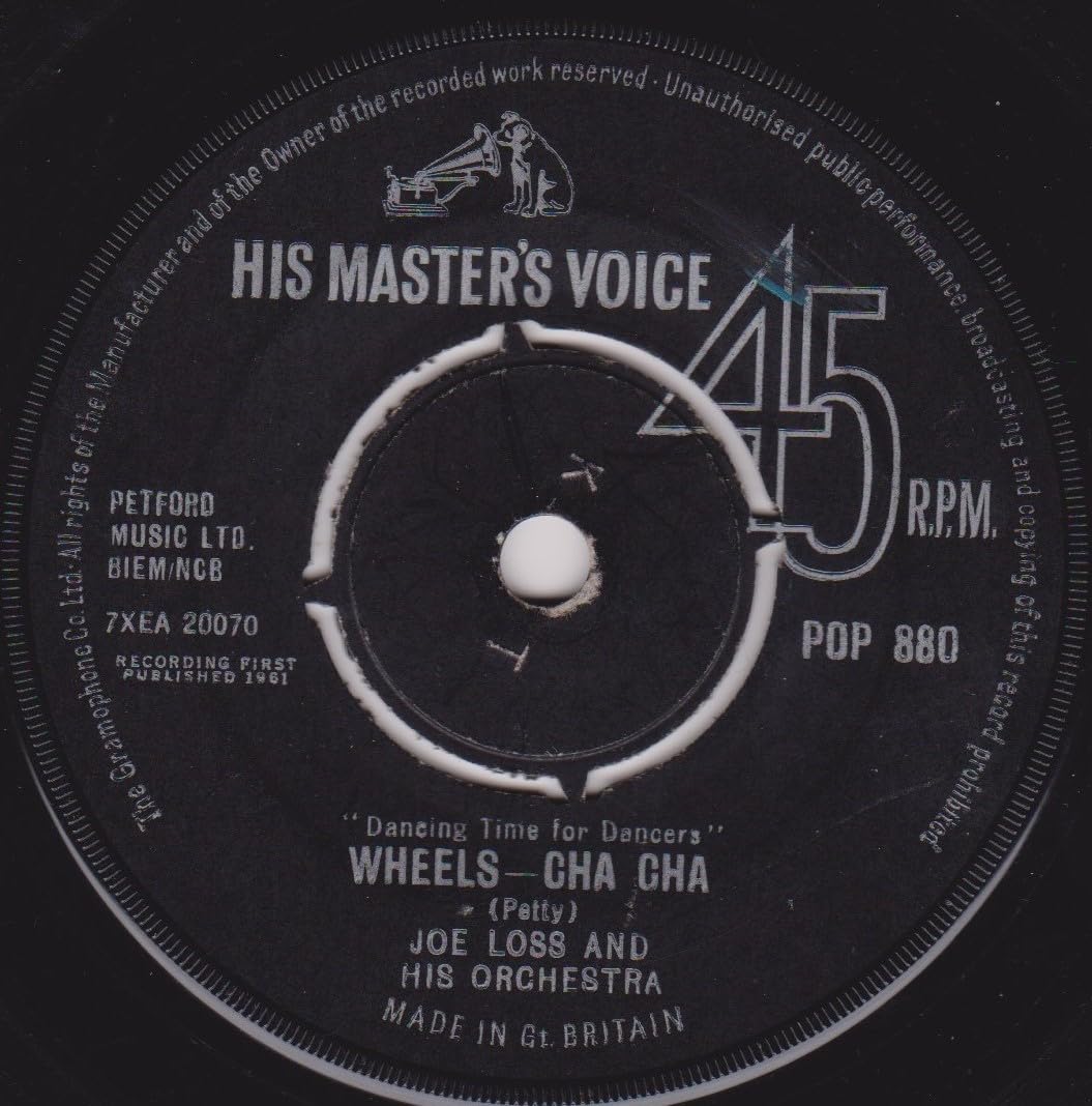 Joe Loss & His Orchestra – Wheels - Cha Cha (HMV) 7" vinyl single VG/-