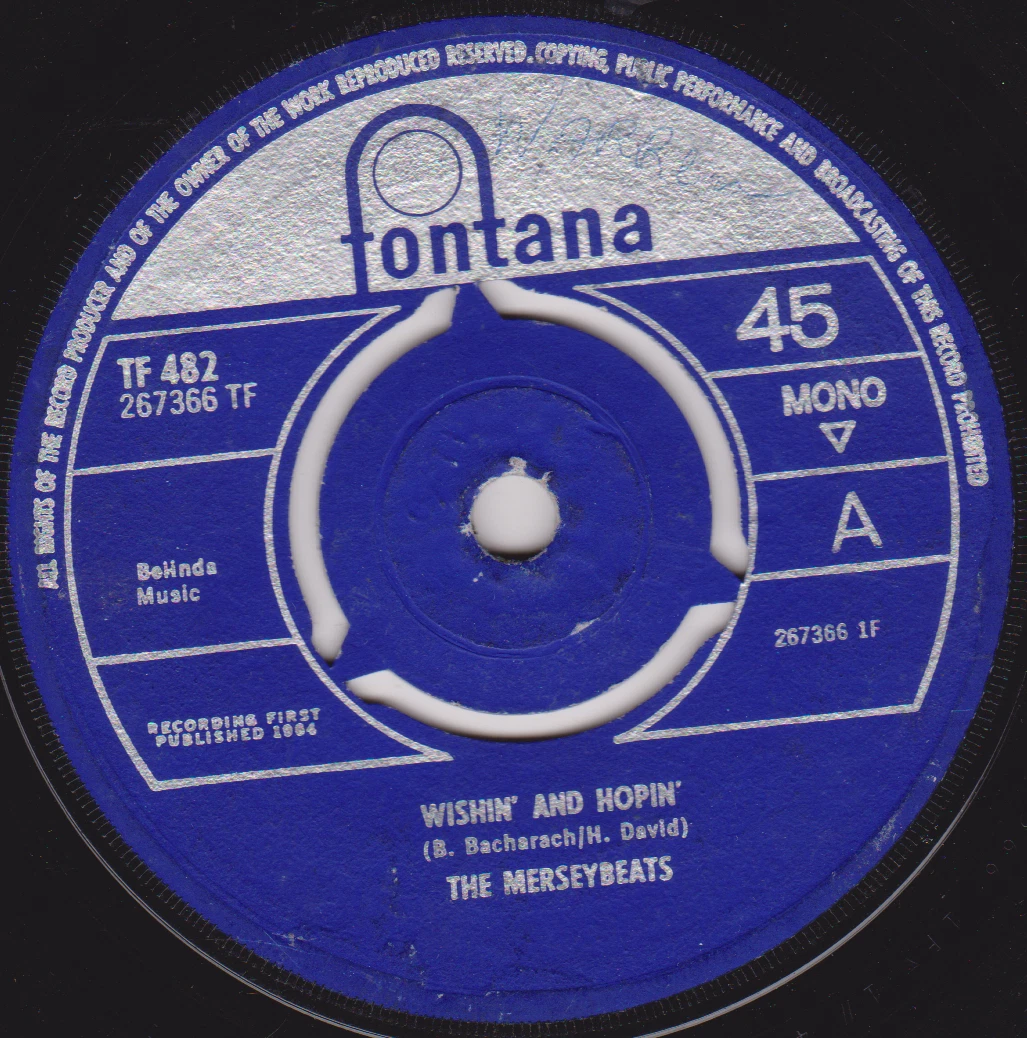  The Merseybeats - Wishin' And Hopin' (Fontana 1964) 7" vinyl single VG/-