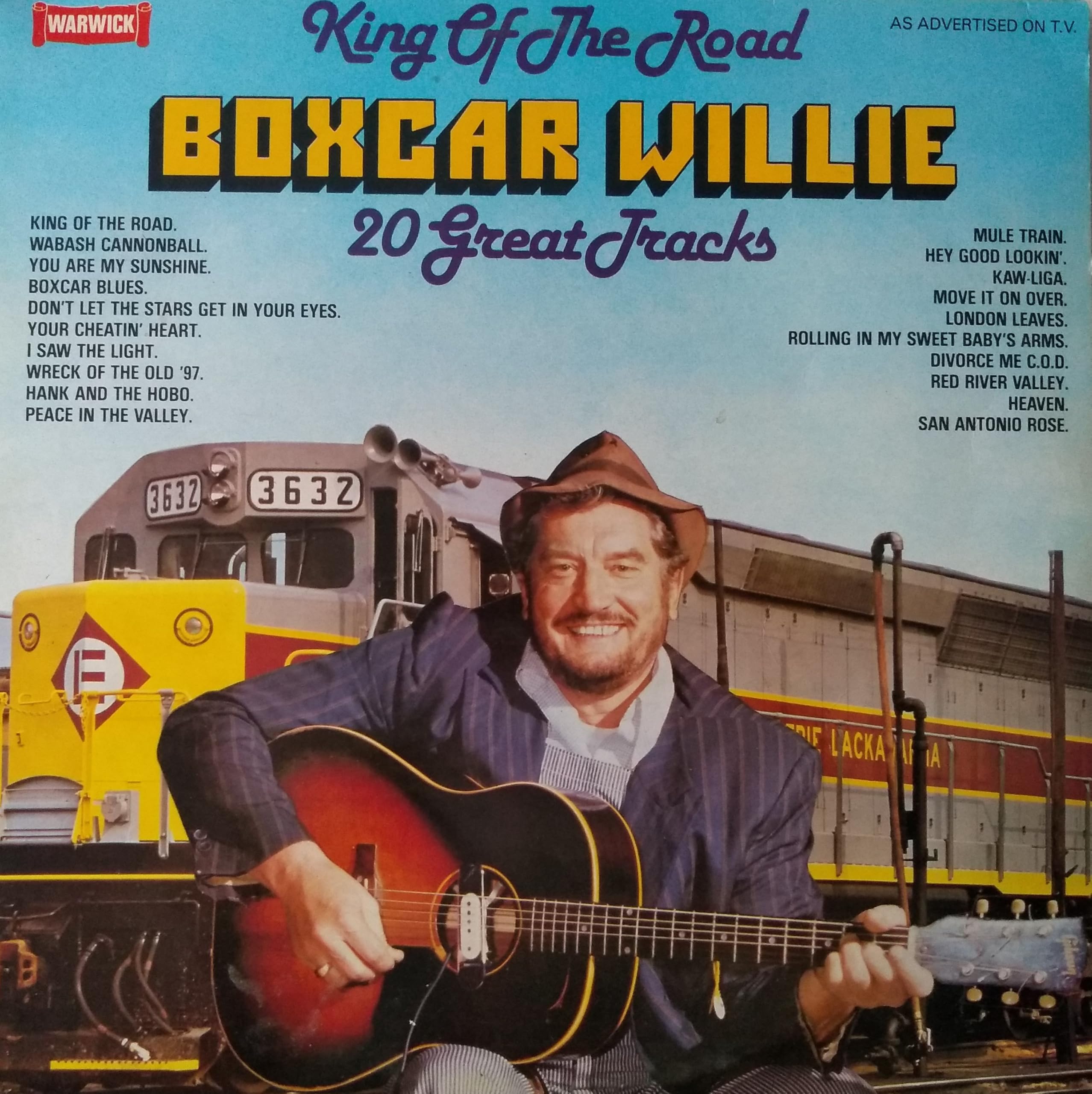 Boxcar Willie – King Of The Road (Warwick 1980) 12" vinyl LP VG/VG