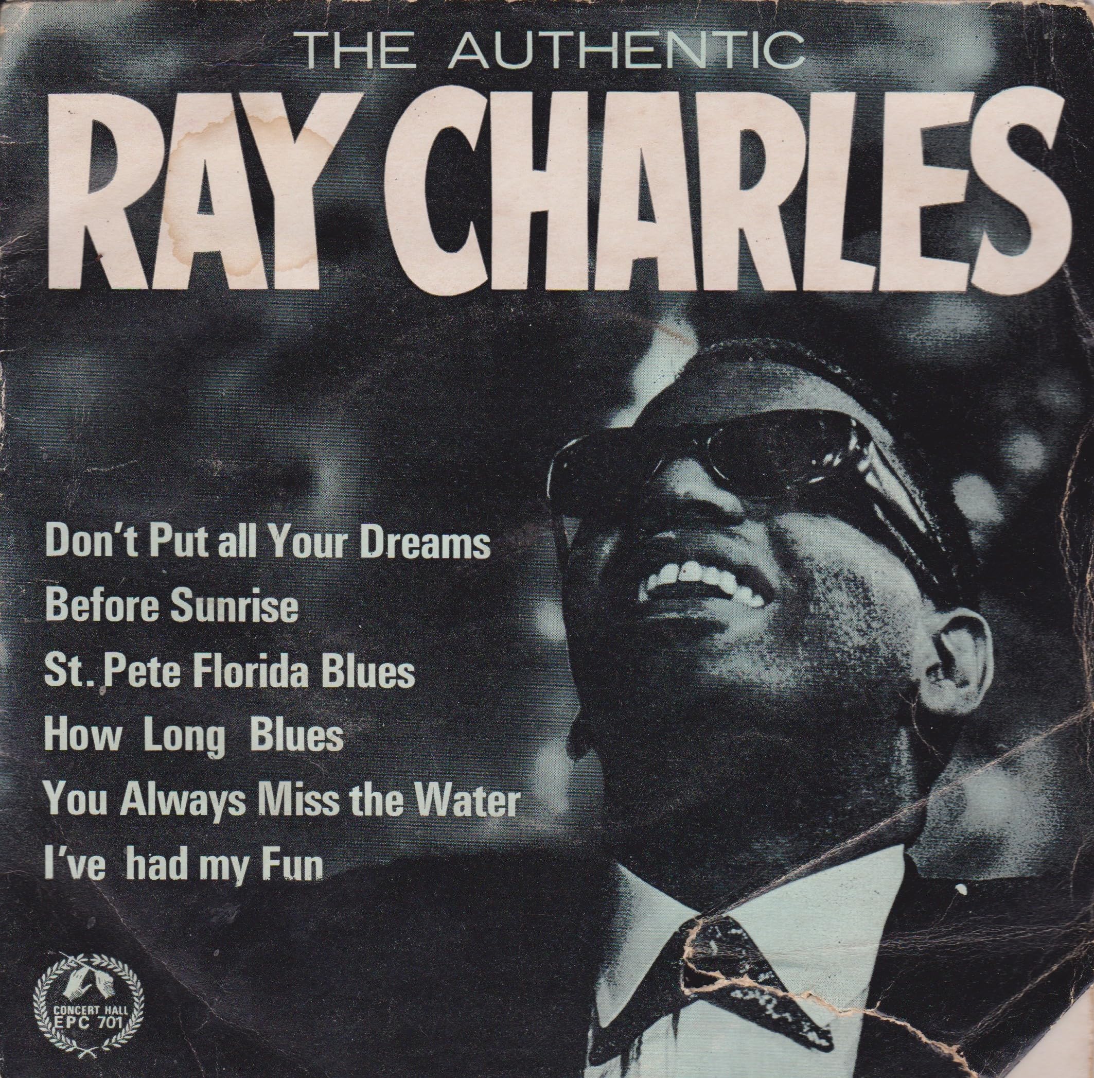 The Authentic Ray Charles (Pop Parade 1962) 7" vinyl EP VG/G+