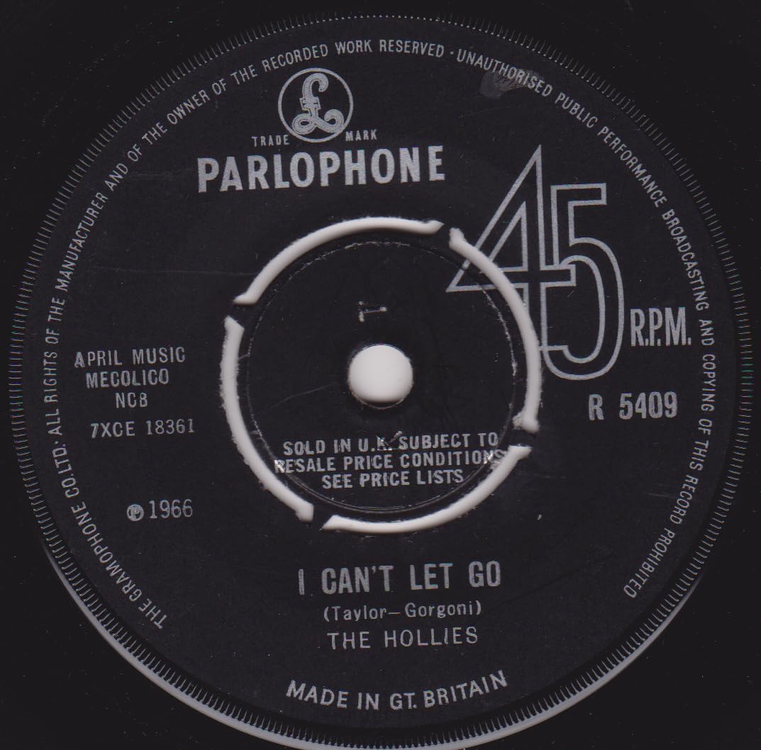 The Hollies - I Can't Let Go (Parlophone 1966) 7" vinyl single VG/-