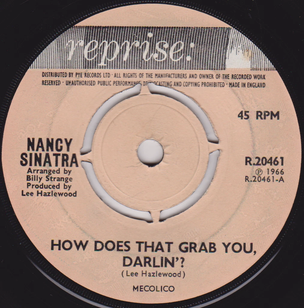 Nancy Sinatra - How Does That Grab You, Darlin'? (Reprise 1966) 7" vinyl VG