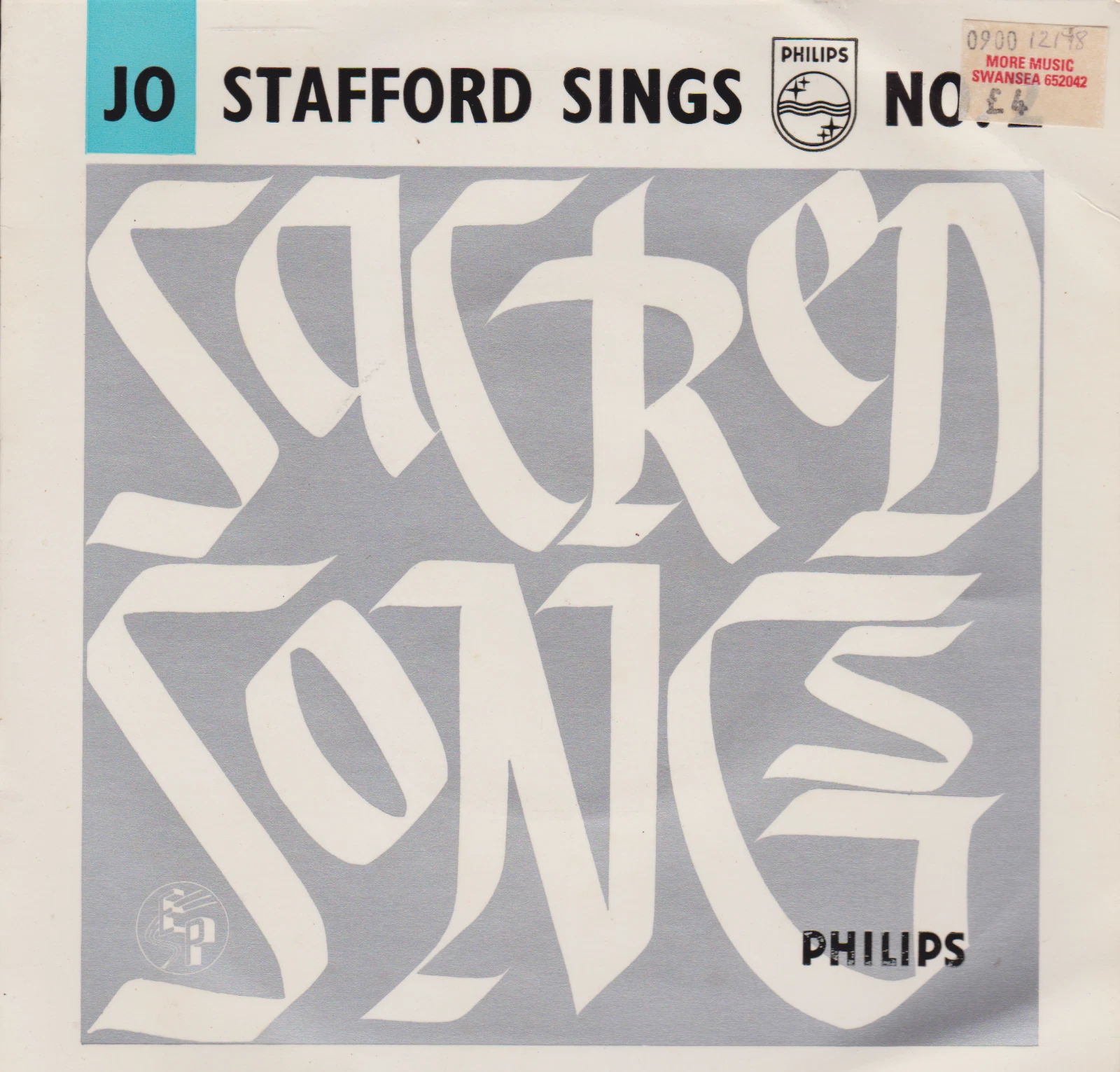 Jo Stafford – Jo Stafford Sings Sacred Songs (No. 2) (1960) 7" vinyl EP VG/VG