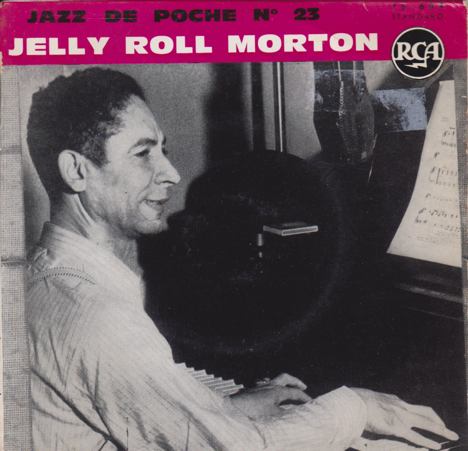 Jelly Roll Morton – Jazz De Poche N° 23 (RCA 1960) 7" vinyl EP VG/VG France