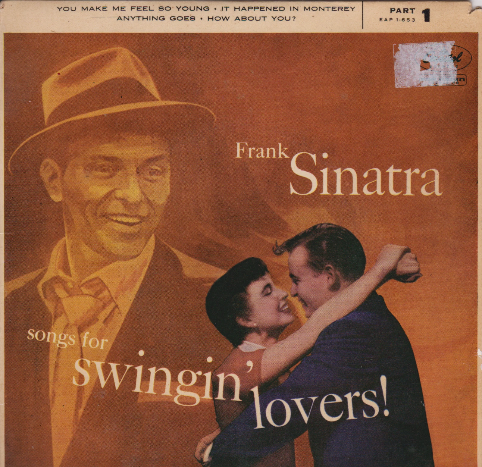 Frank Sinatra – Songs For Swingin' Lovers (Part 1) (Capitol 1956) 7" vinyl EP VG