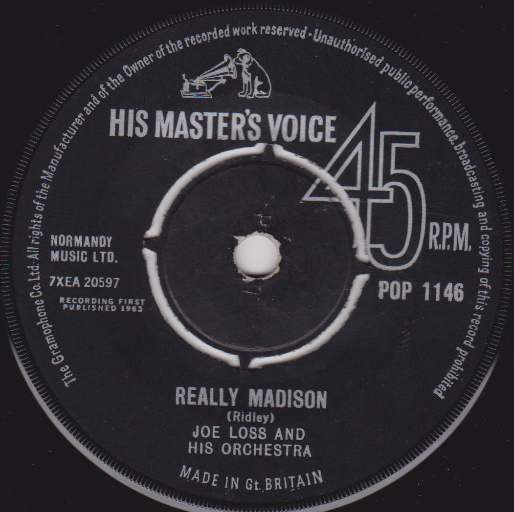 Joe Loss & His Orchestra – Really Madison (HMV 1963) 7" vinyl single VG/-