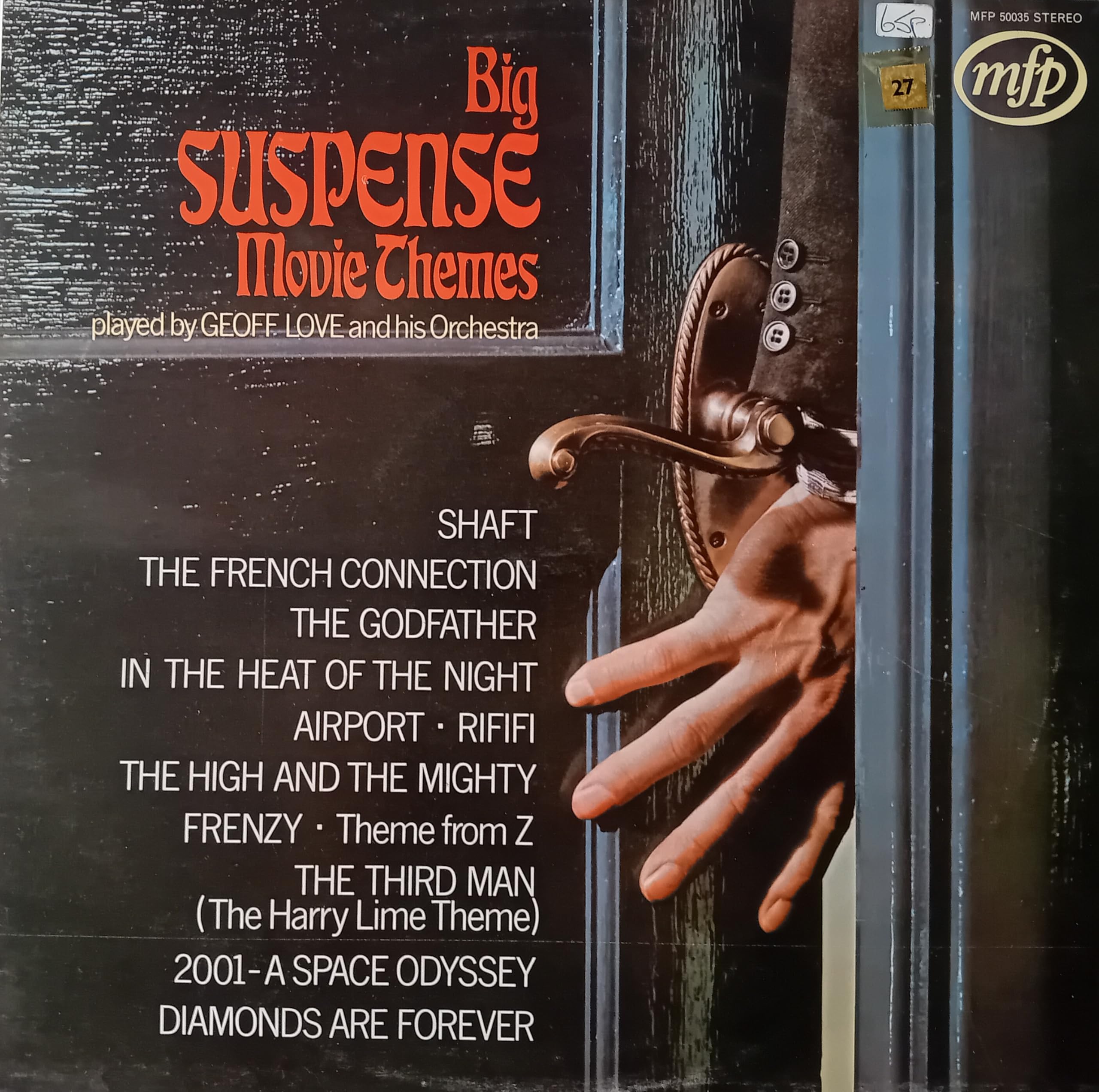 Geoff Love - Big Suspense Movie Themes (EMI 1972) 12" vinyl LP VG/VG