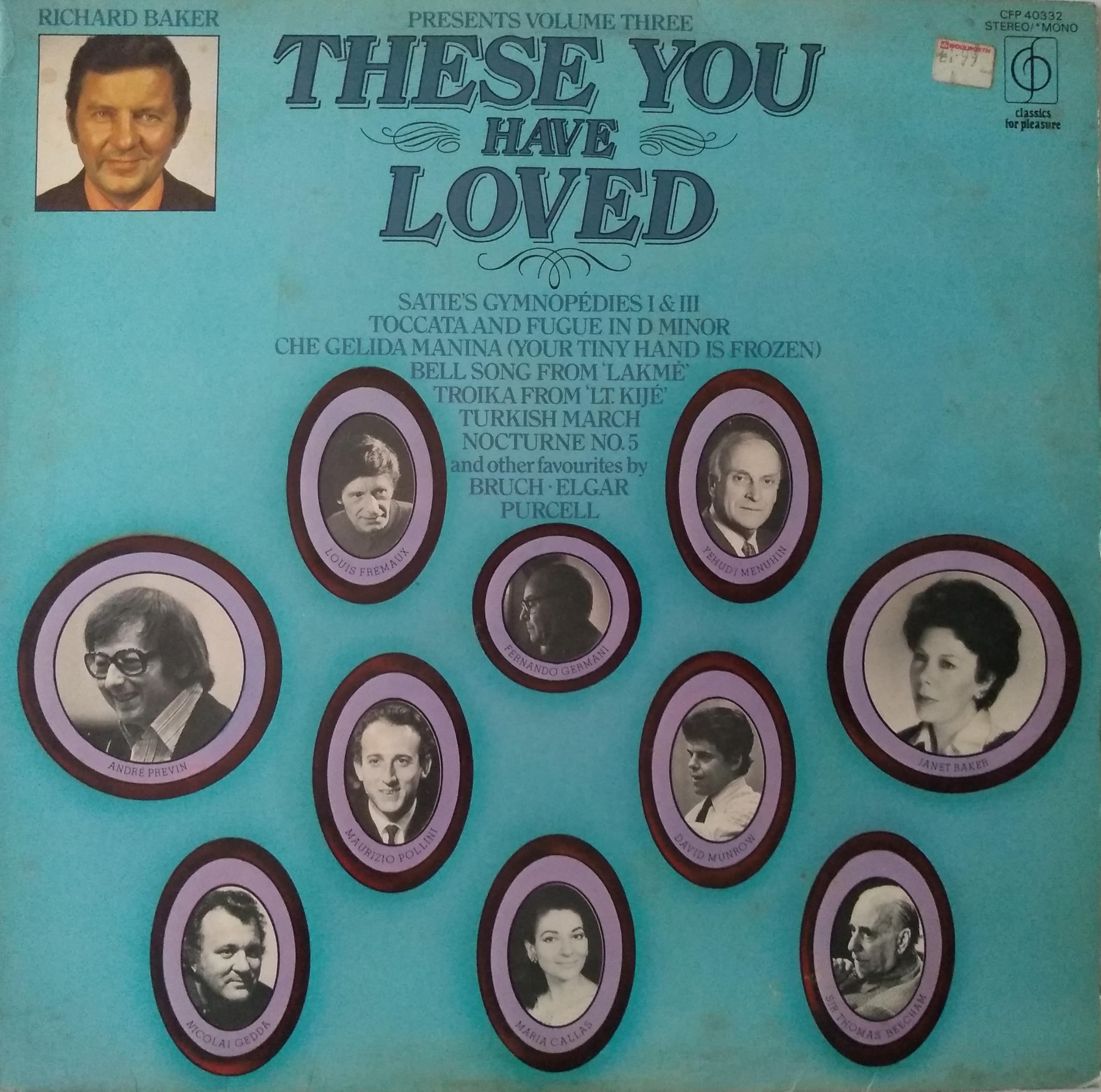 Various - These You Have Loved - Volume Three (EMI) 12" vinyl LP VG/VG