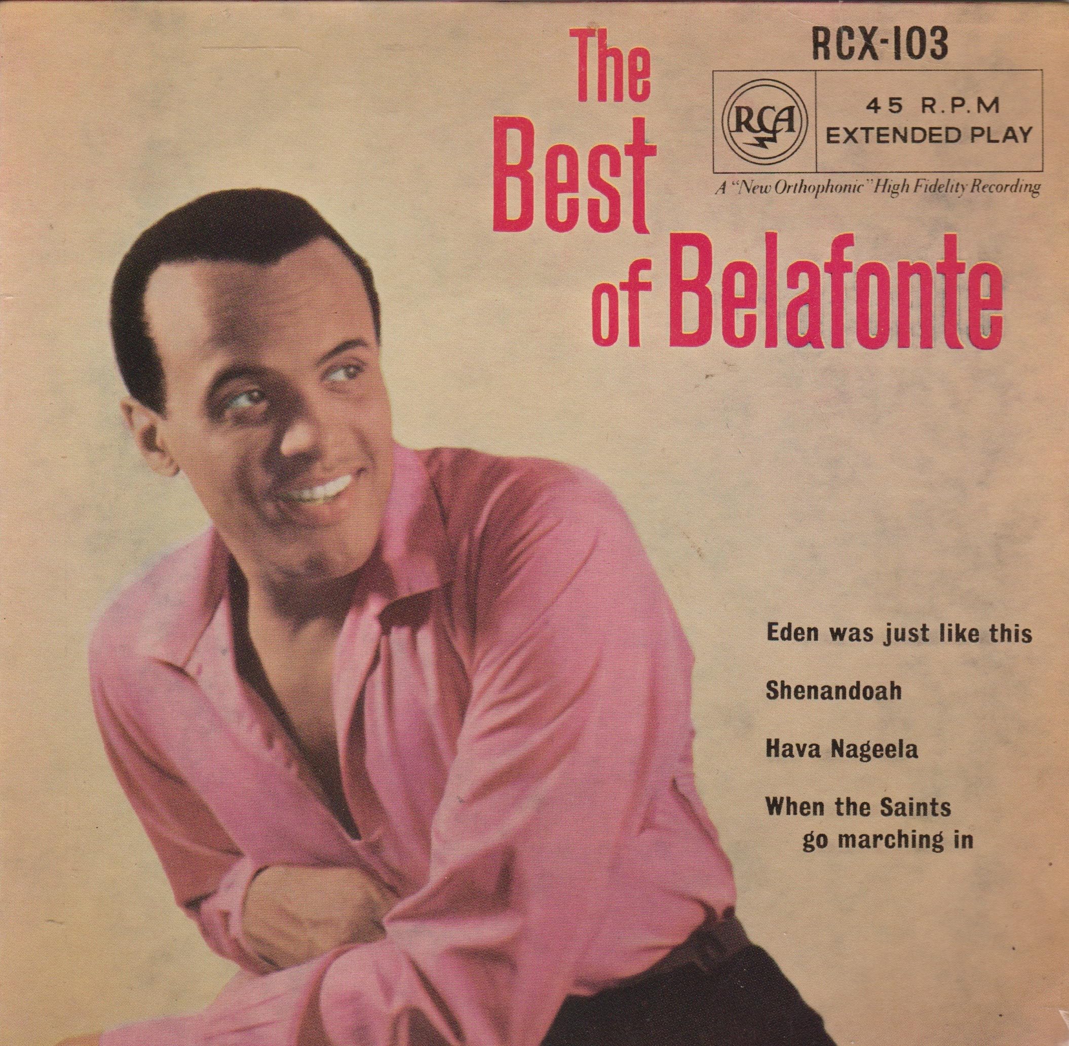 Harry Belafonte - The Best of Belafonte (RCA 1962) 7" vinyl EP VG/VG