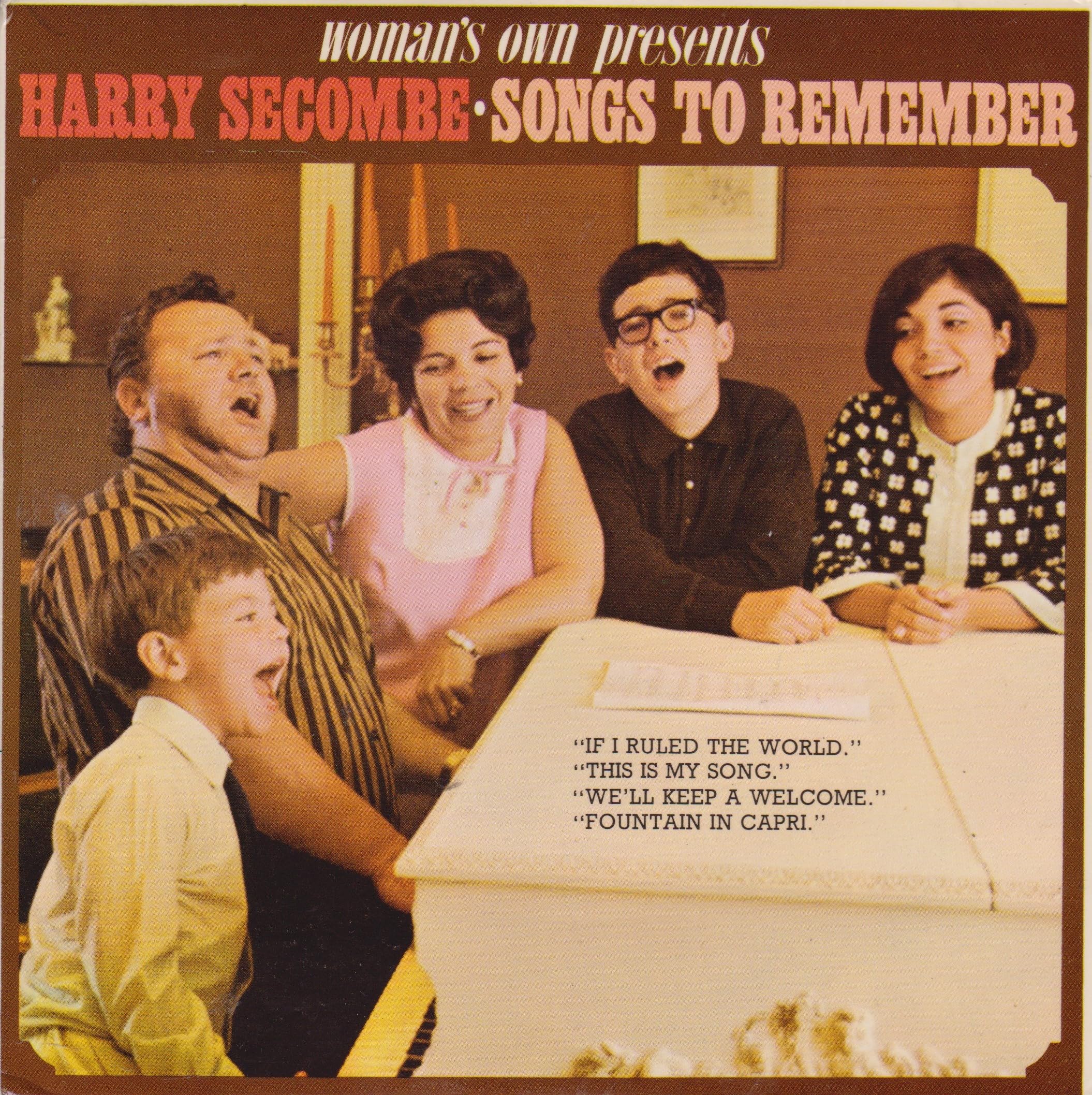 Harry Secombe - Songs to Remember (Woman's Own 1967) 7" vinyl EP VG/VG