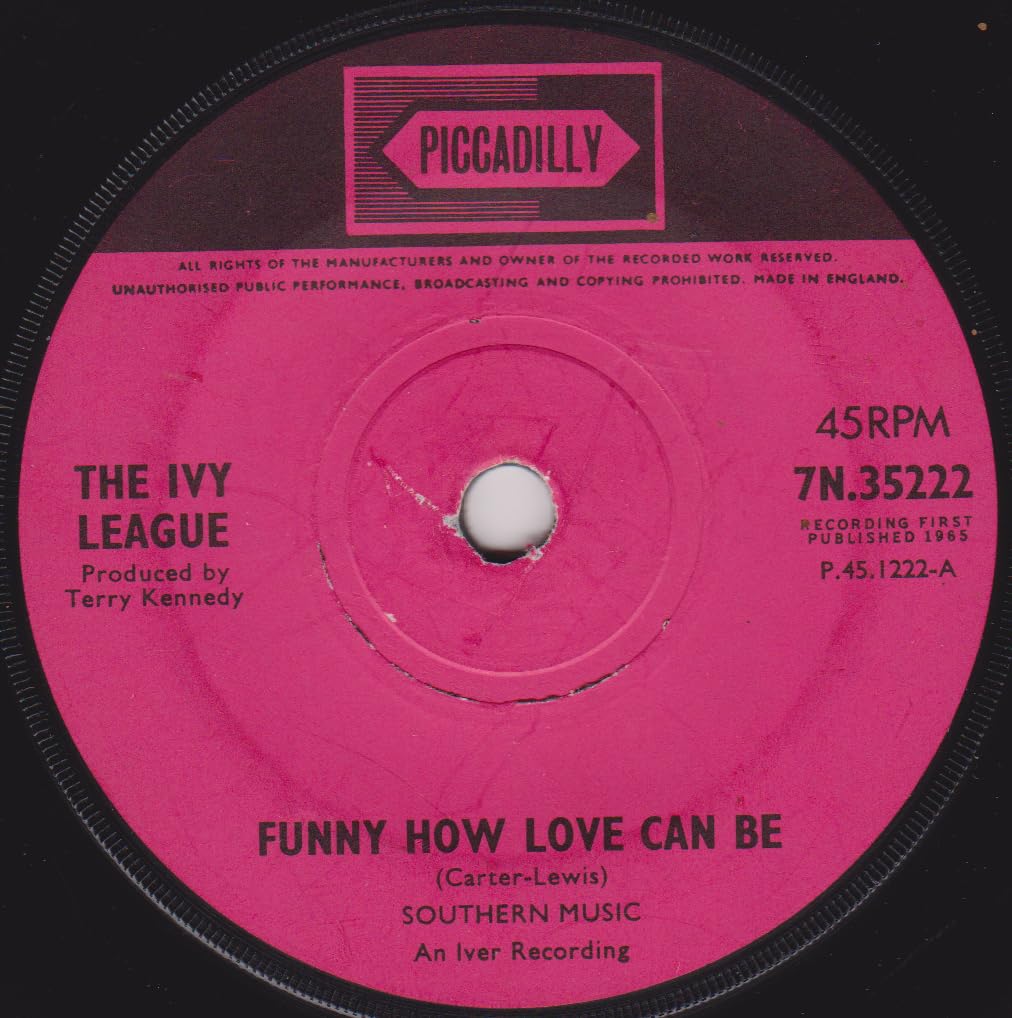 The Ivy League – Funny How Love Can Be (Piccadilly 1965) 7" vinyl single VG/-