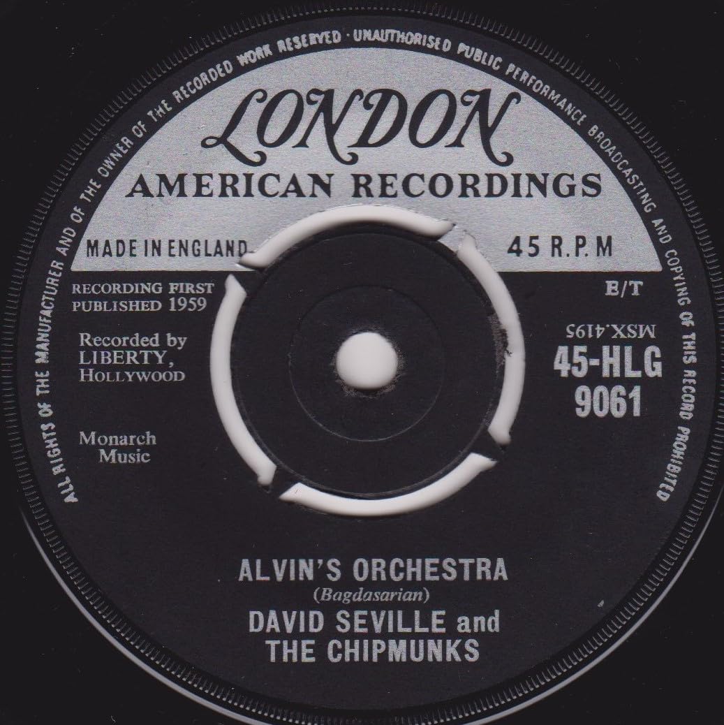 David Seville And The Chipmunks – Alvin's Orchestra (London 1959) 7" vinyl single VG/-