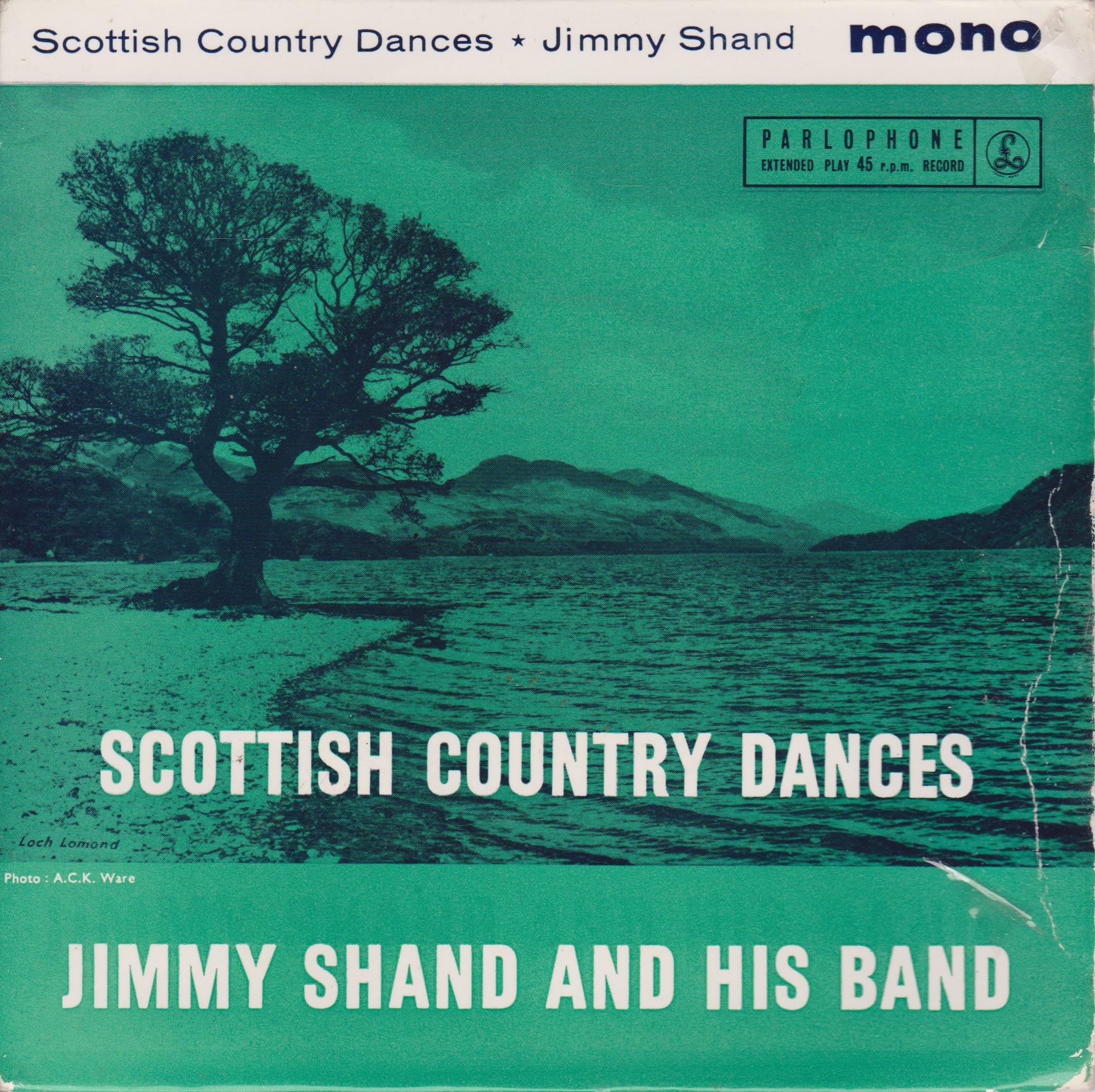 Jimmy Shand And His Band – Scottish Country Dances (Parlophone 1958) 7" vinyl EP VG/VG