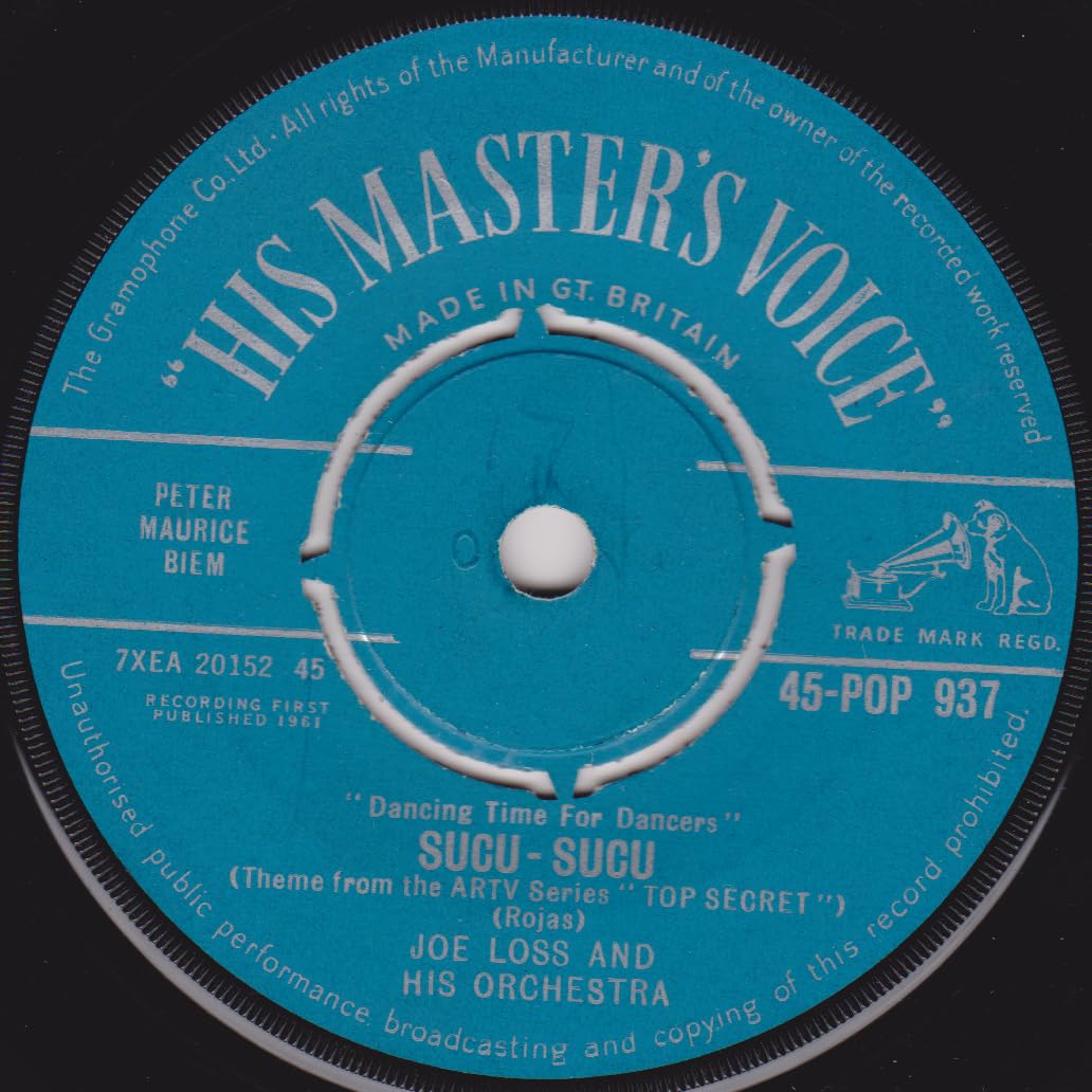 Joe Loss And His Orchestra – Sucu Sucu (HMV 1961) 7" vinyl single VG/-