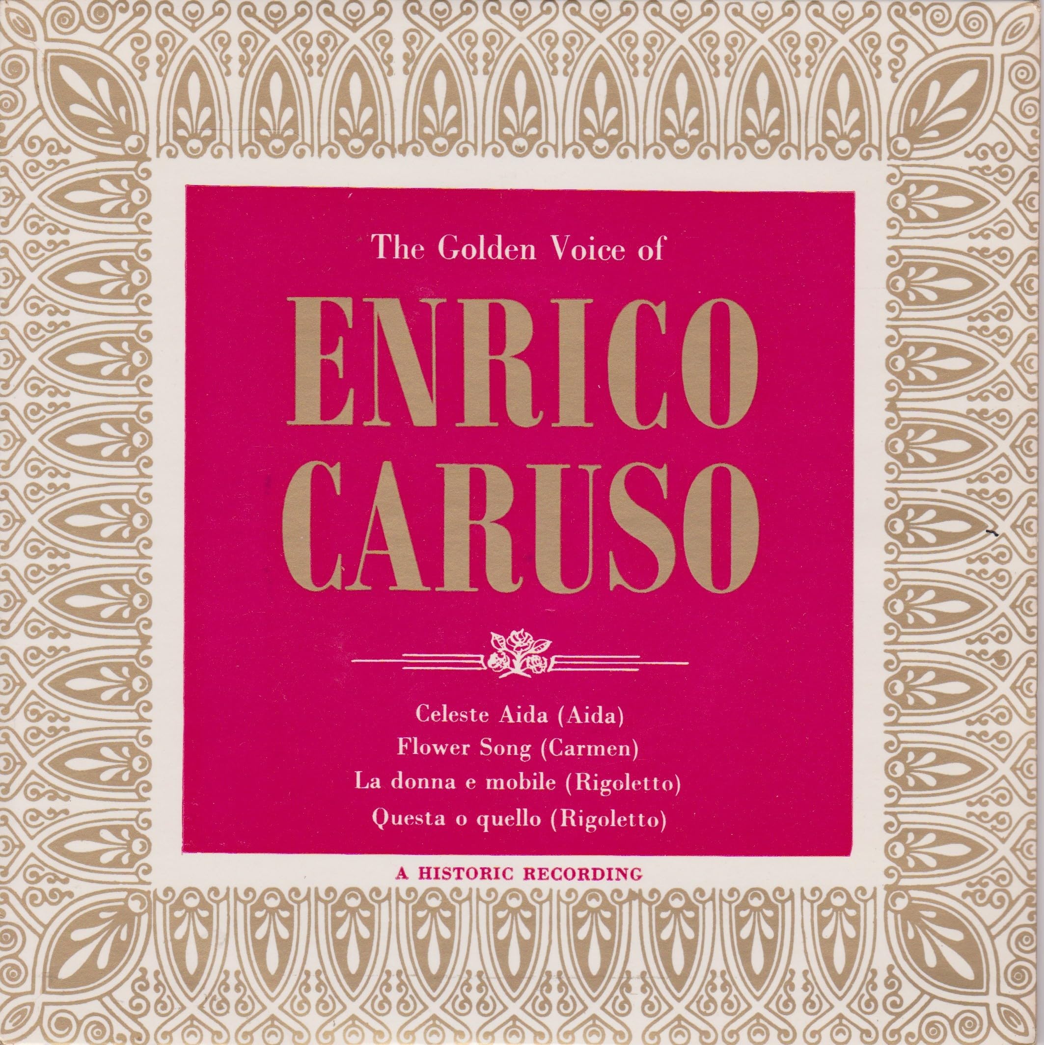 The Golden Voice of Enrico Caruso (ARC 1963) 7" vinyl EP VG/VG