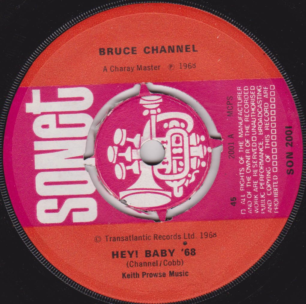 Bruce Channel - Hey! Baby '68 (Sonet 1968) 7" vinyl single VG/-