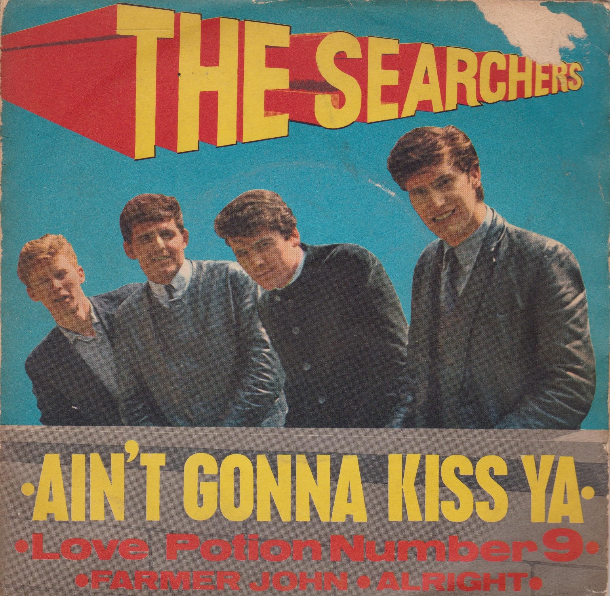 The Searchers ‎– Ain't Gonna Kiss Ya (Pye 1963) 7" vinyl EP VG/VG