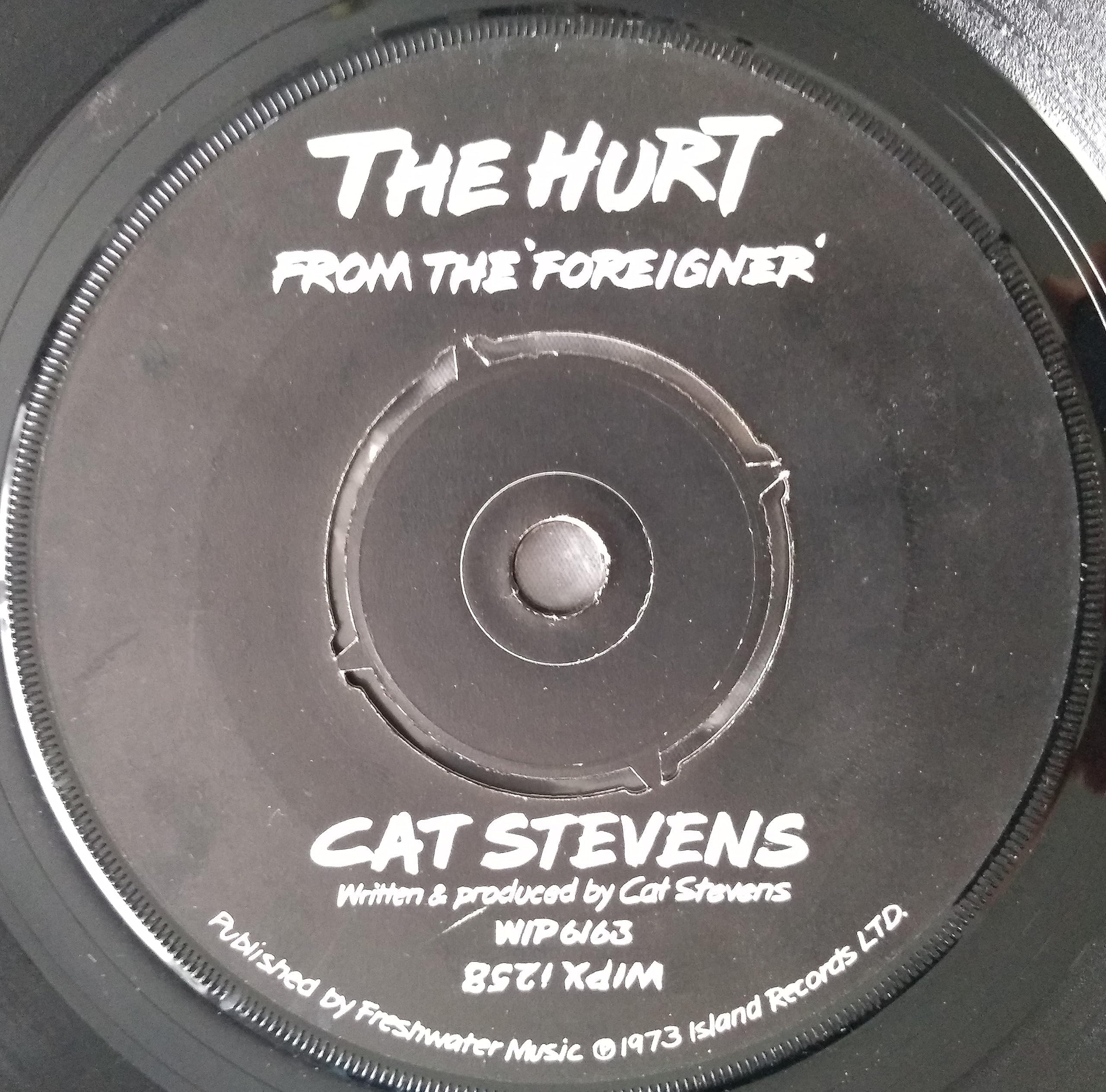 Cat Stevens – The Hurt (Island 1973) 7" vinyl single VG/-