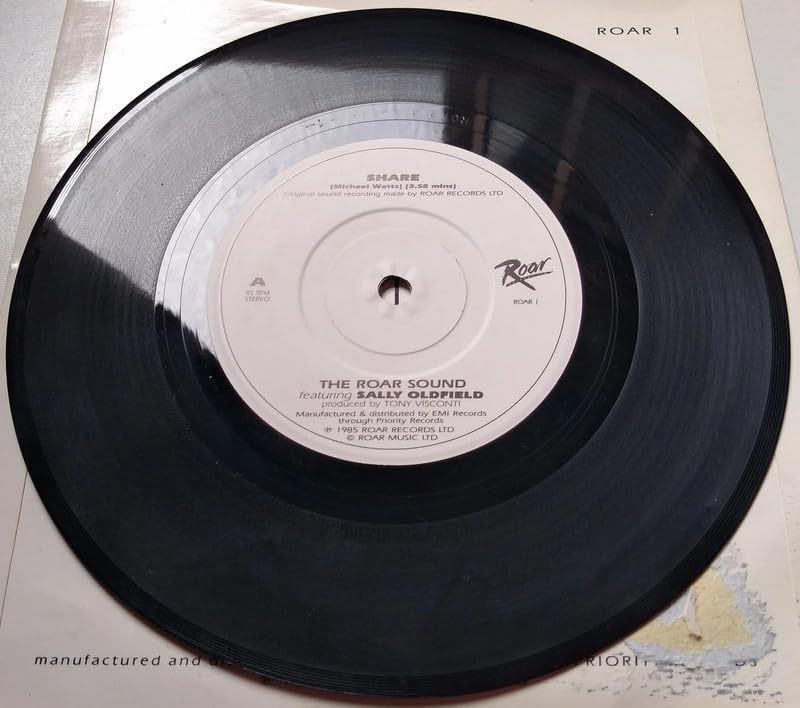 The Roar Sound Featuring Sally Oldfield ‎– Share (Roar 1985) 7" vinyl single VG/G+