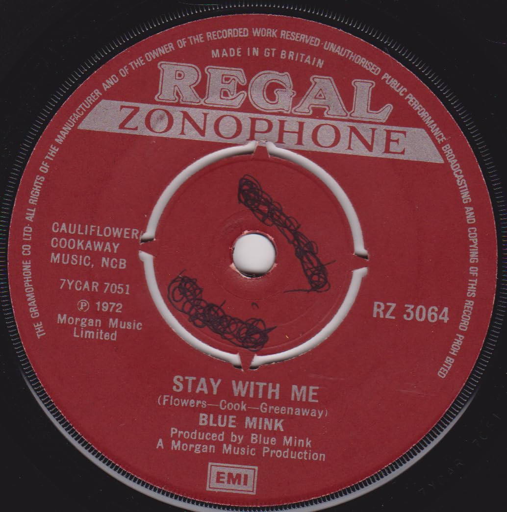 Blue Mink - Stay With Me (Regal 1972) 7" vinyl single VG/-